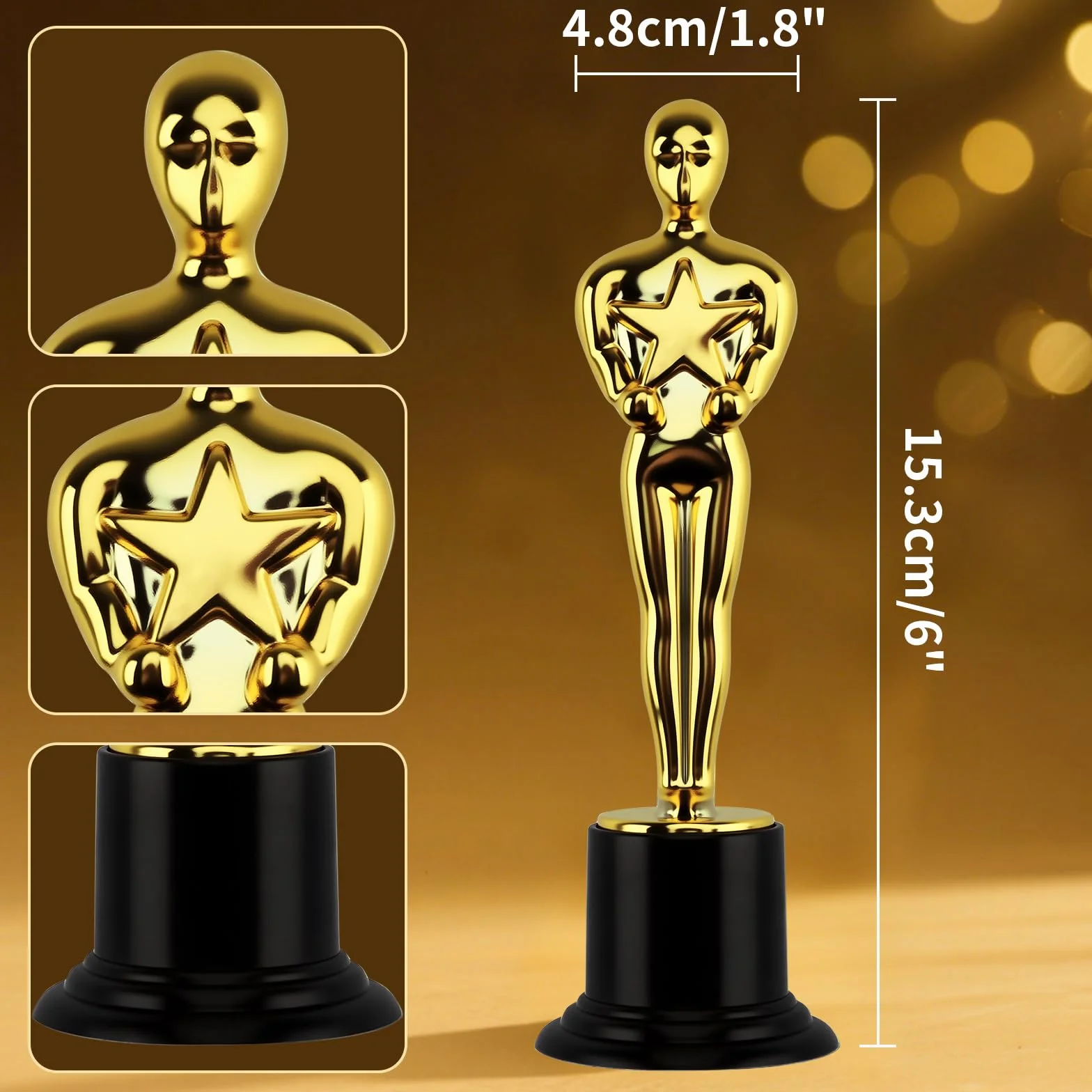 Statue Trofeo d'oro Piccole per Cerimonia di Premiazione Feste Sportive Competizioni Scolastiche