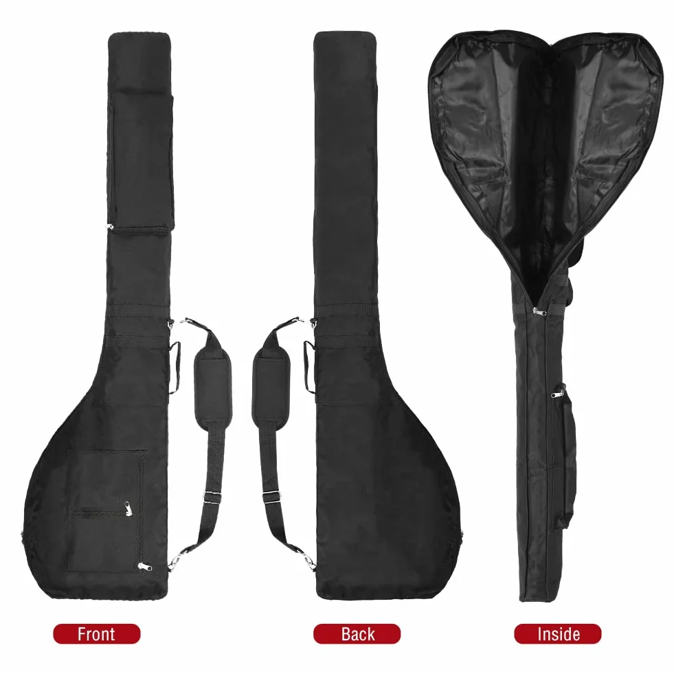 Sacca da Golf Sunday da 49" Pieghevole per 9 Mazze - Borsa da Viaggio Impermeabile con Cerniera Leggera per Campo Pratica
