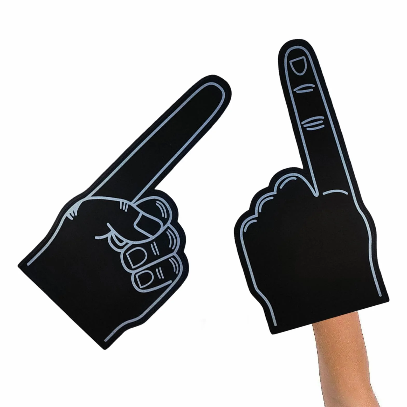 Genérico Foam Finger - Giant 18 Inch Sports Fan Foam Hand for Cheerleading Events