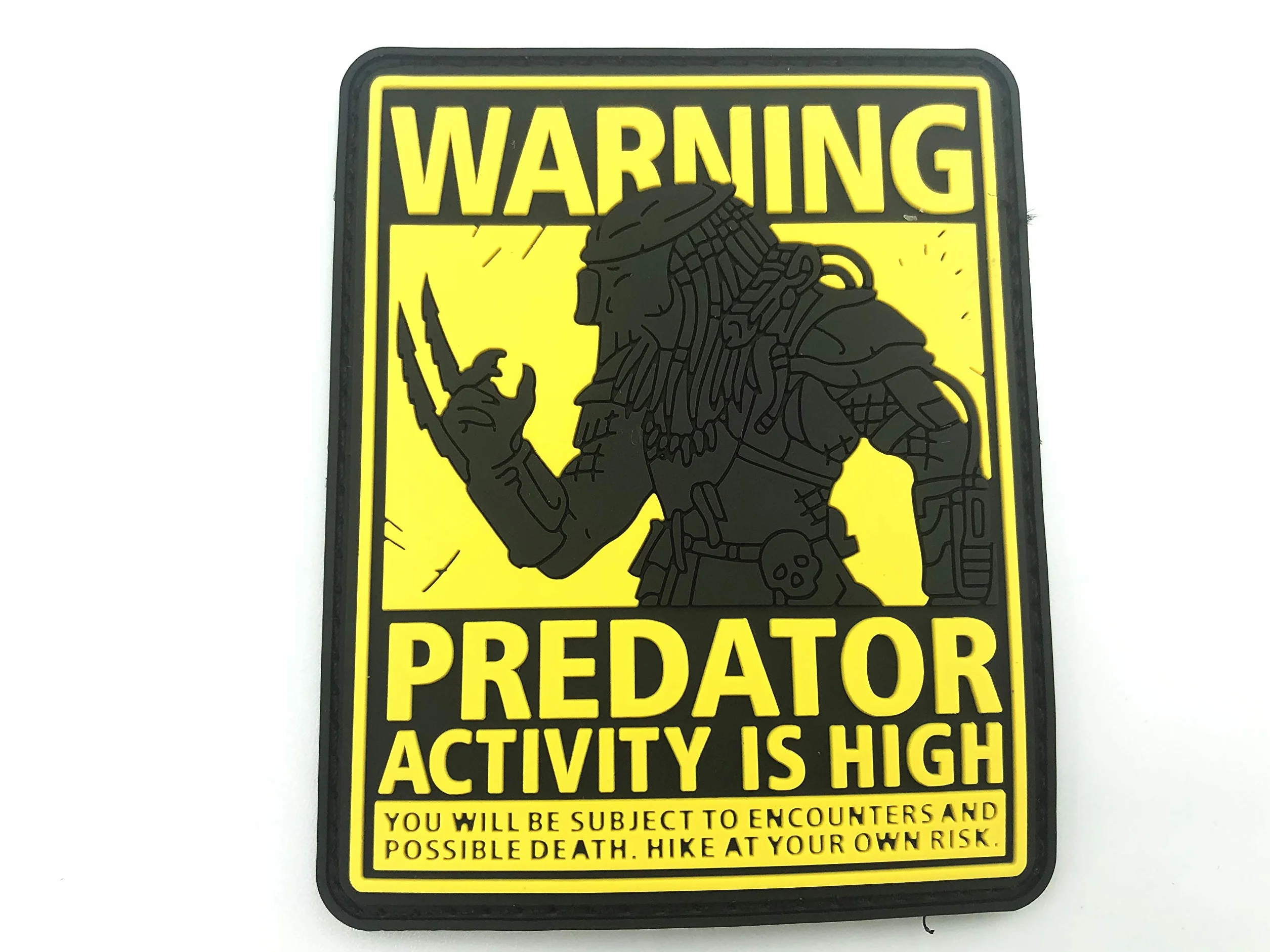 Predator Activity is High Airsoft Morale PVC Patch Toppa