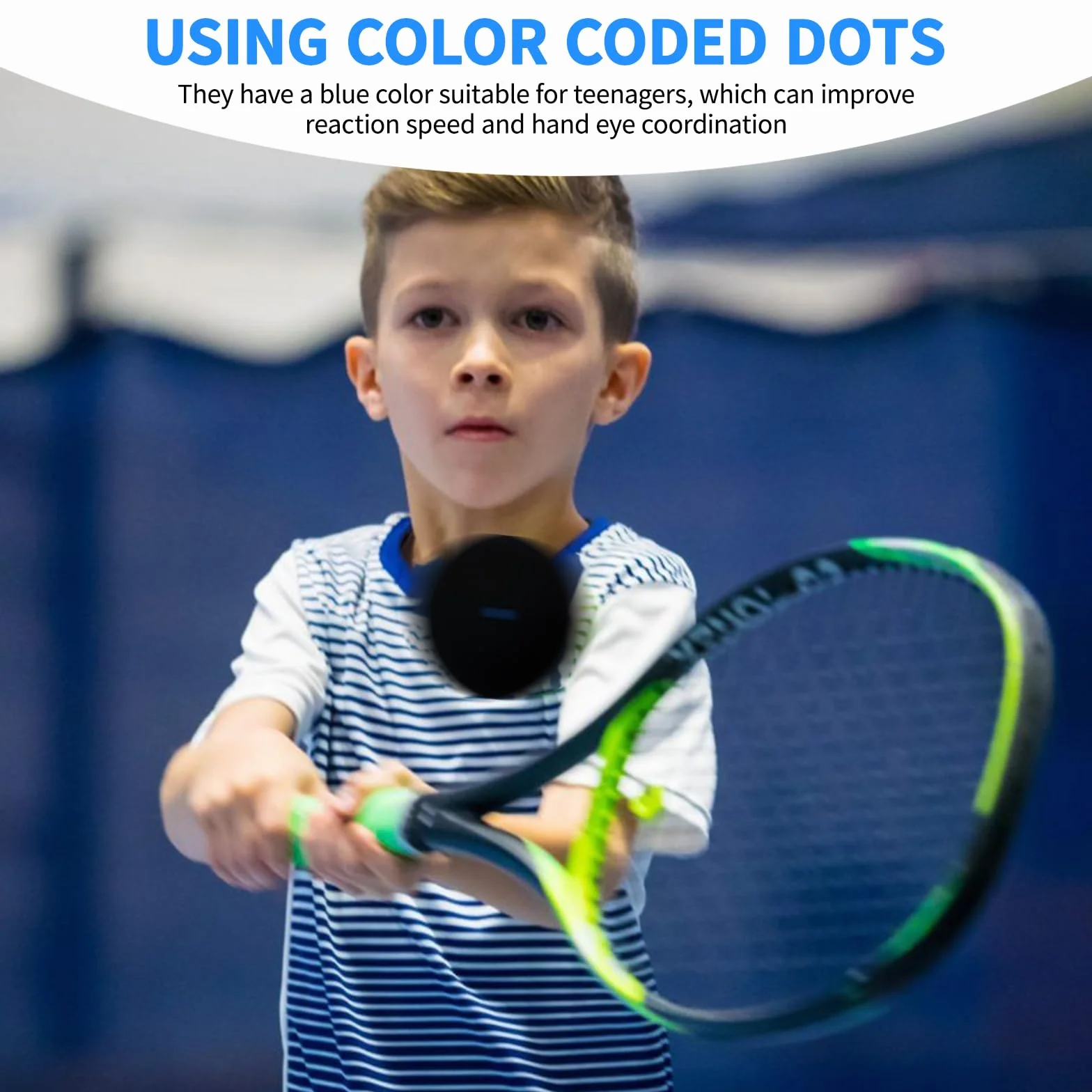 Palline da Squash Miste 4 Pezzi Punto Rosso Blu Giallo Doppio Giallo Allenamento