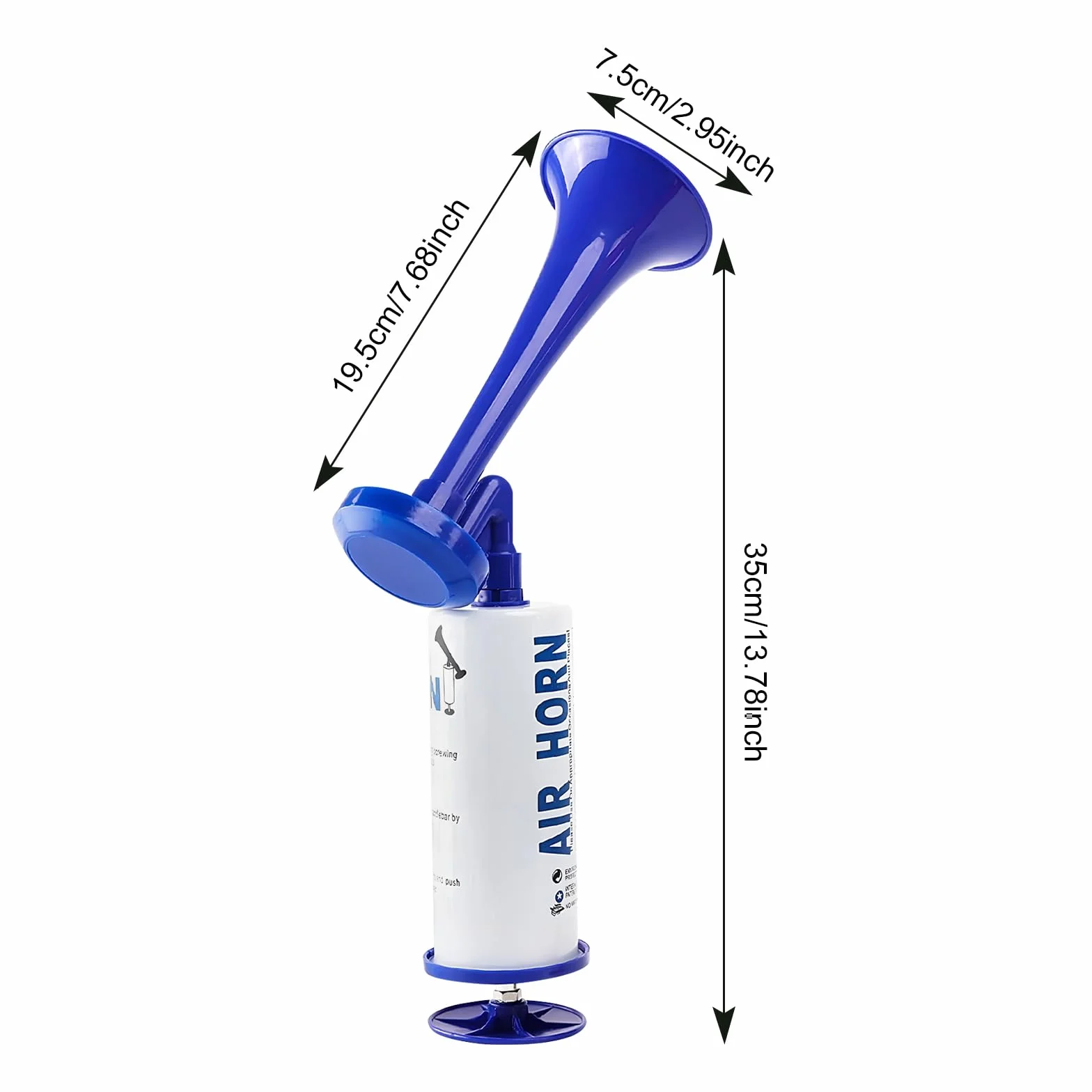Zimoer Tromba da Stadio Manuale Air Horn Estremamente Forte Riutilizzabile per Partite di Calcio