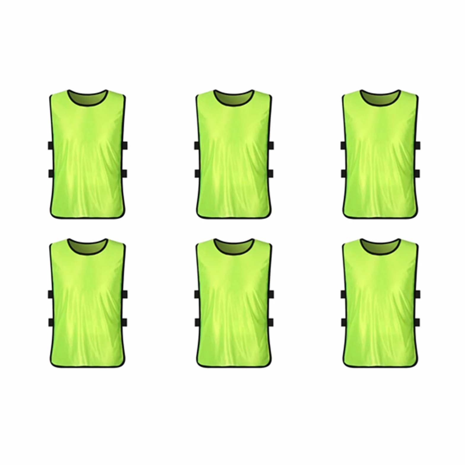 Casacche Calcio Adulti 6Pcs, Gilet da Allenamento, Pettorine Sportive