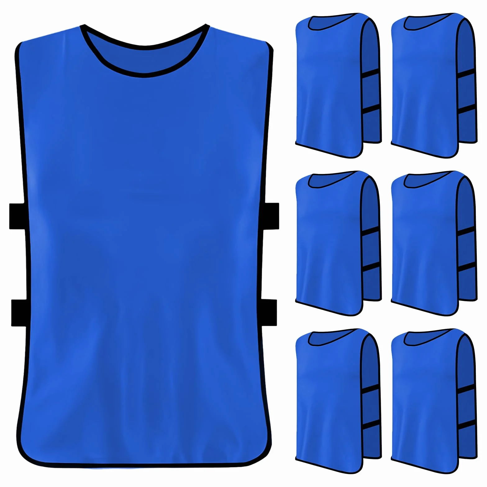 Pettorine Calcio per Bambini 6 Pezzi, Gilet da Allenamento Sport Squadra per Calcio Rugby Netball