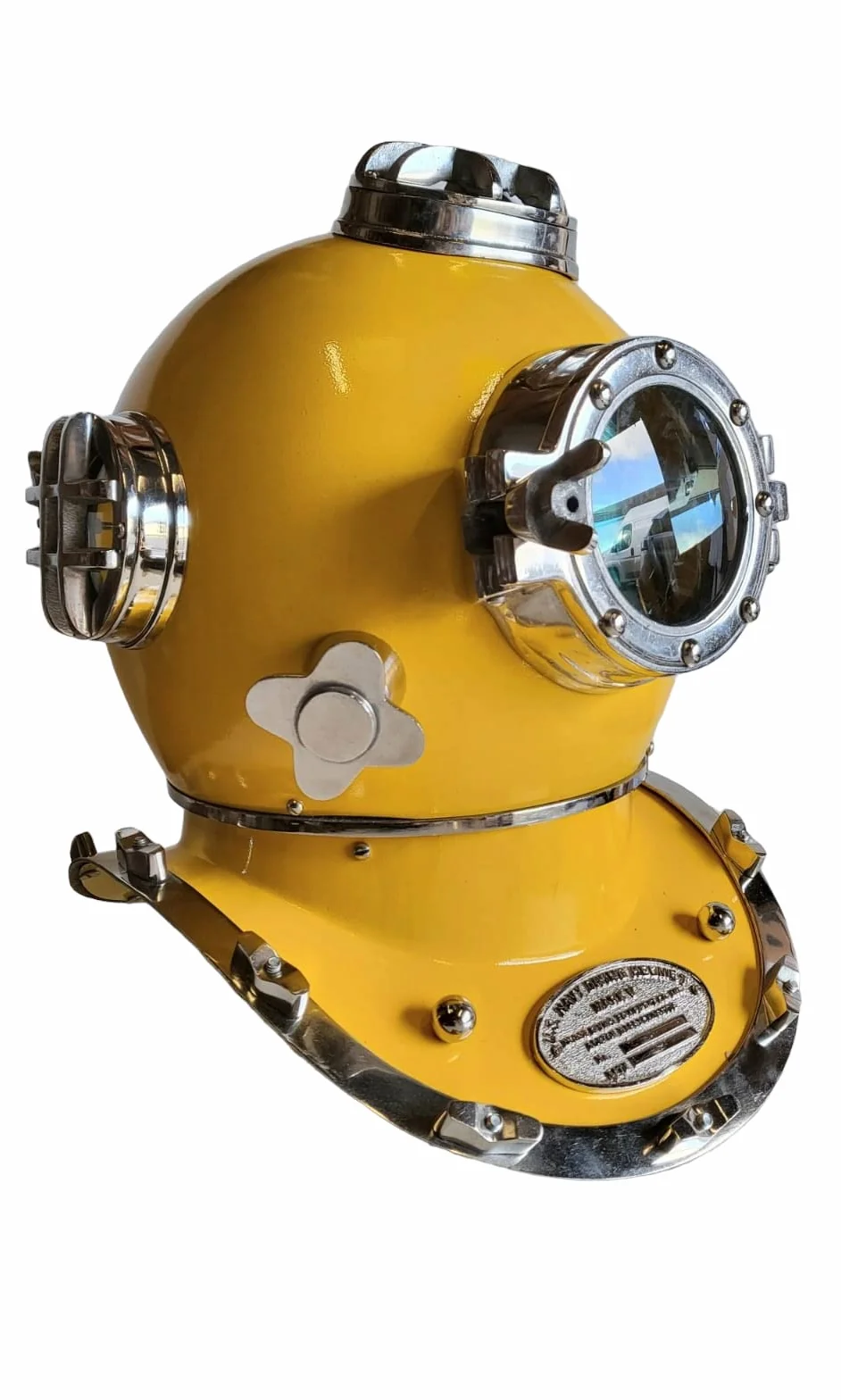 ACL - Casco da immersione, realizzato a mano, in ottone massiccio, stile vintage, per ufficio o casa, attrezzatura da immersione, display da tavolo