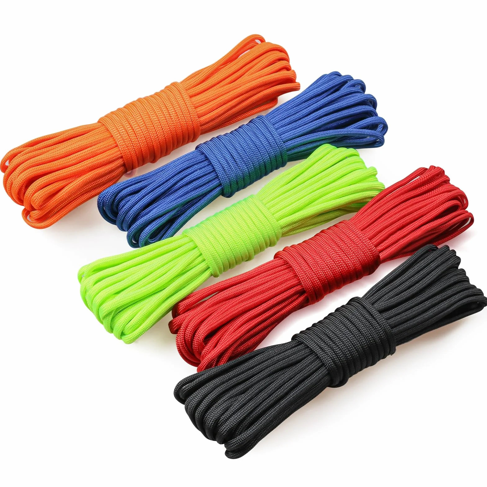 Paracord 4mm 550 Type III 7-Fili Core 10m 250kg 5-Pack