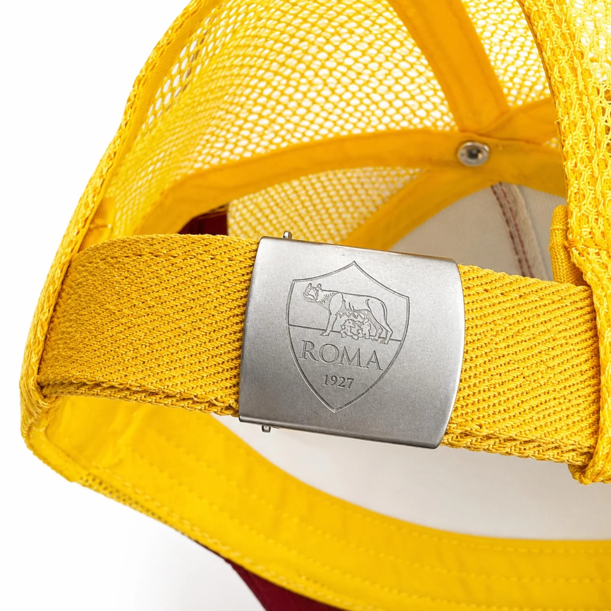 AS Roma Cappello Ufficiale Cotone Logo Baseball Visiera Curva Regolabile Licenza