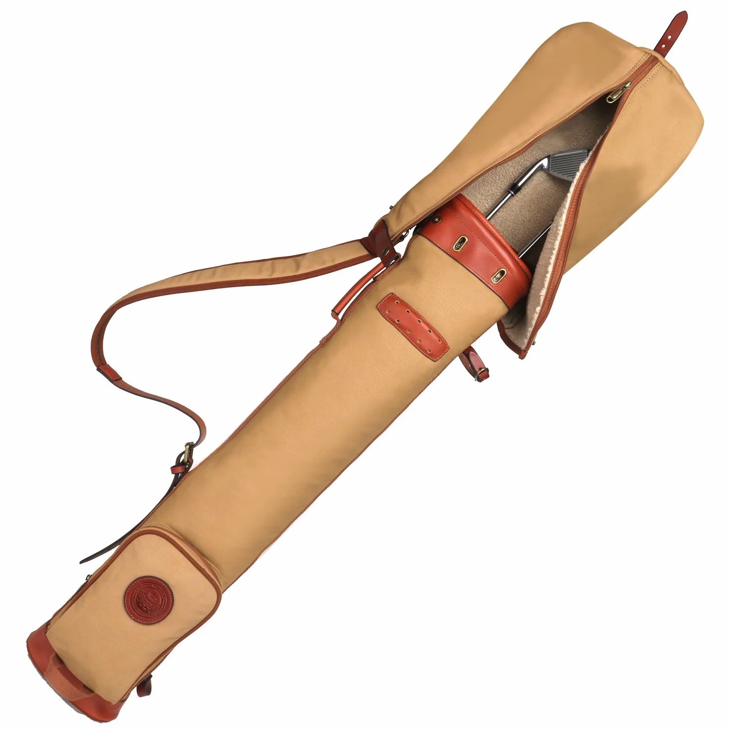 Tourbon Waterproof Canvas Golf Club trasporta sacco da viaggio con cinghia imbottita morbida