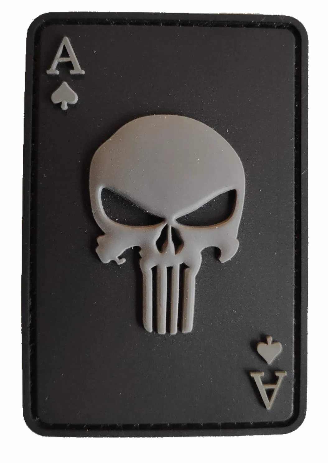 Death Card Morale Ace of Spades Toppa Tattica Militare (PVC)