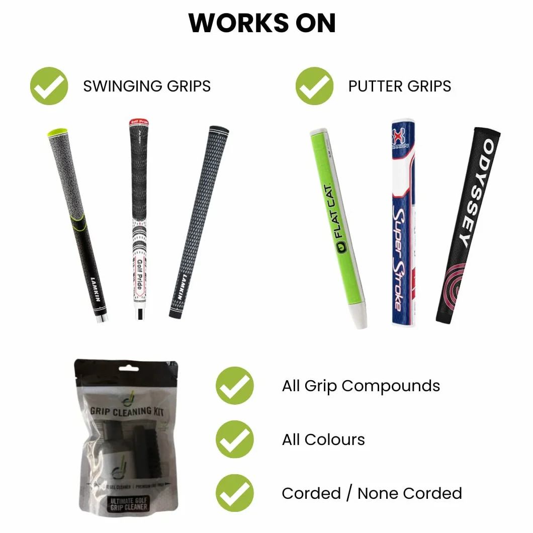 Kit pulizia impugnatura mazze da golf