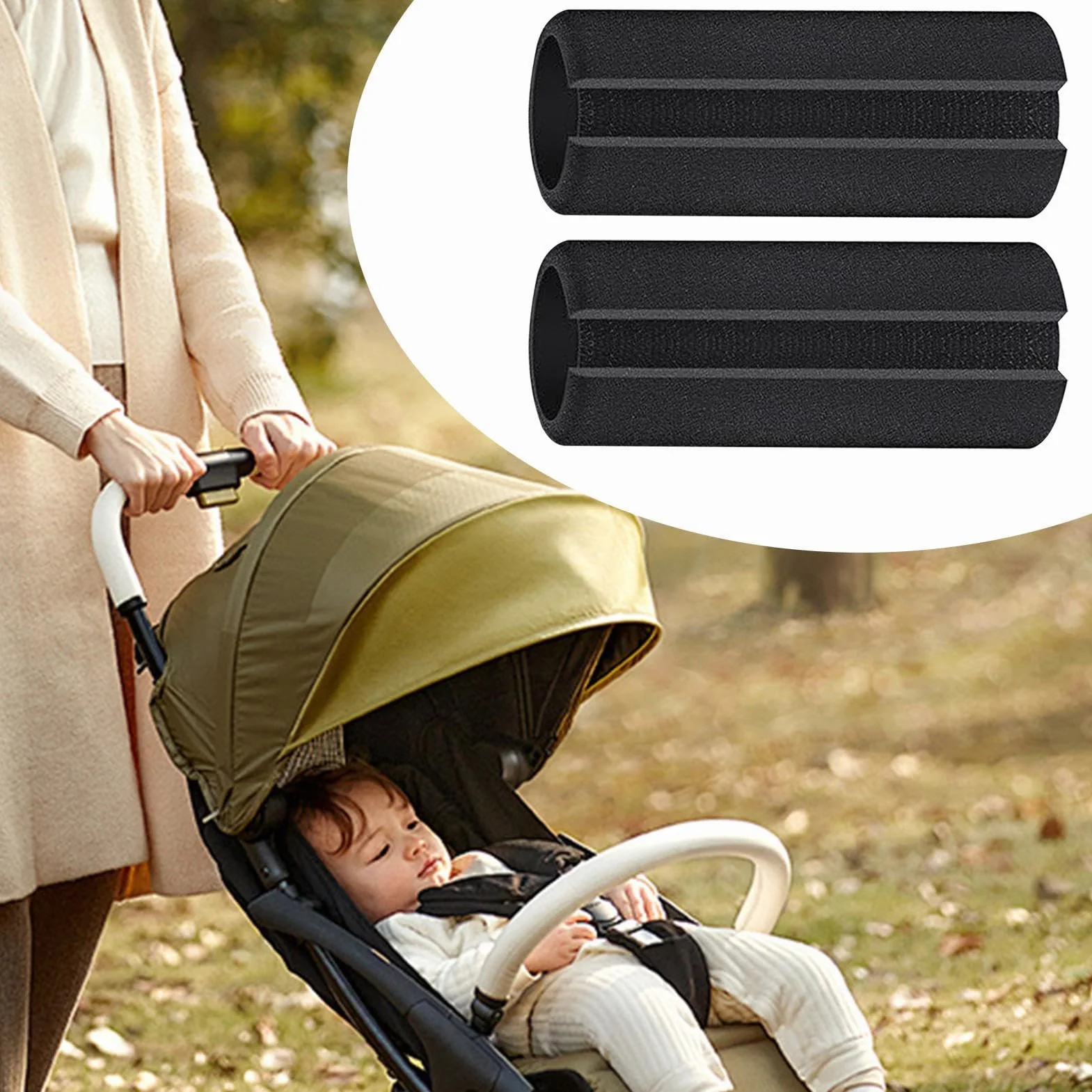 Scatola in schiuma per paramani Set da 2 impugnature ergonomiche per manubrio con imbottitura per moto fitness scooter