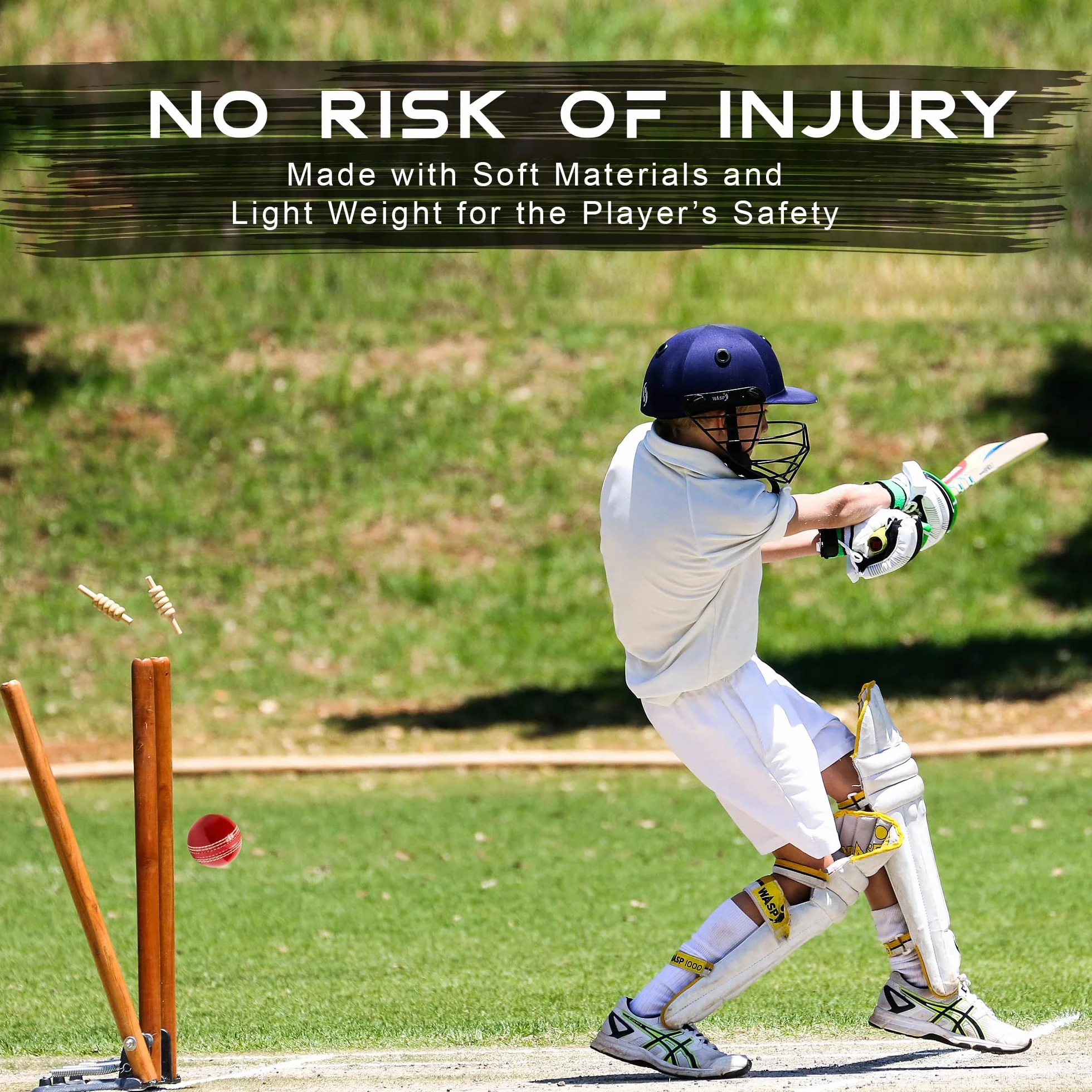Morbida palla da cricket in gomma per allenamento ragazzi adulti