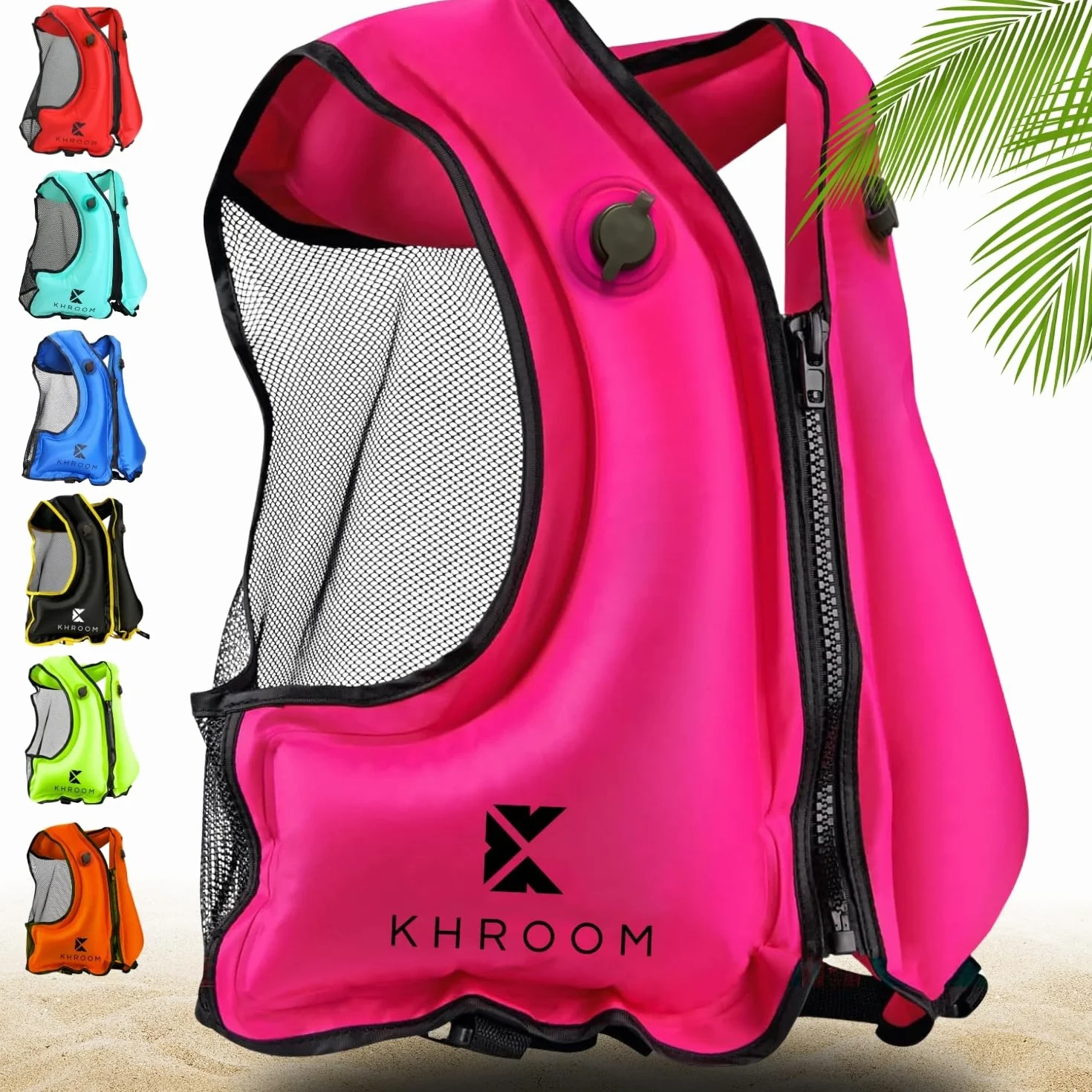 Gilet da snorkeling gonfiabile Khroom per Adulti 150–210 cm fino a 100 kg Kayak SUP