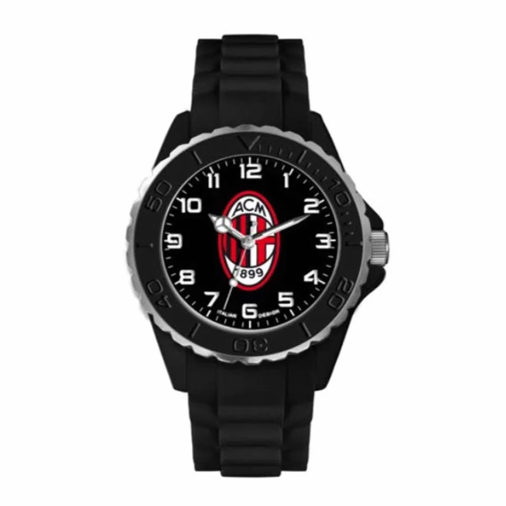 LOWELL AC Milan Orologio da Polso 160 Feet Gent Ufficiale - Colore - Nero, Misure - Uni