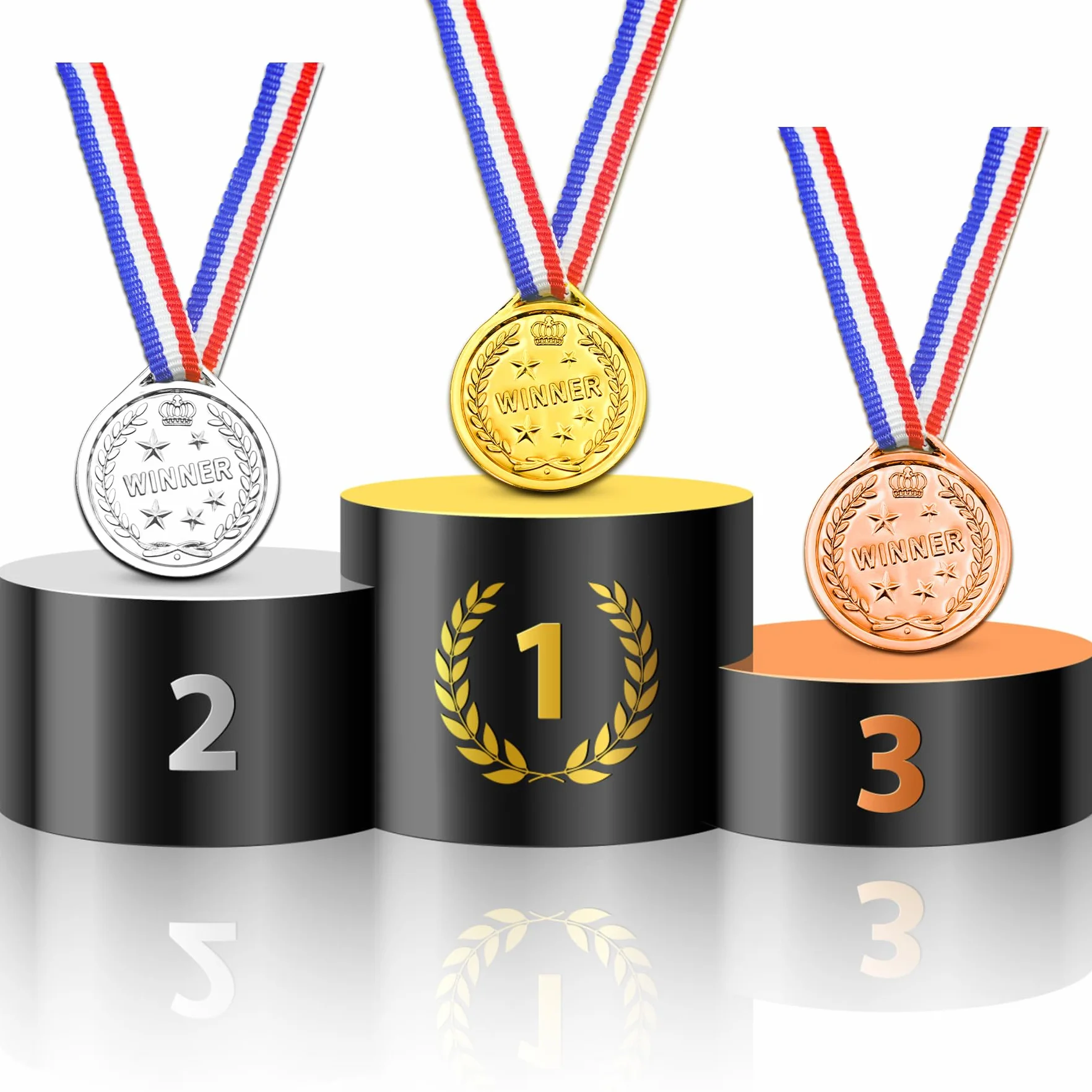 Medaglie Olimpiadi per Bambini 3,8 cm Brelet 30 sztuk
