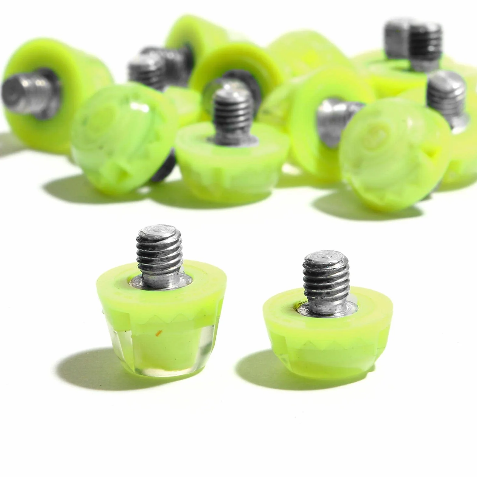 Tacchetti di Gomma TPU di Ricambio per Scarpe da Calcio Giallo Fluorescente -12