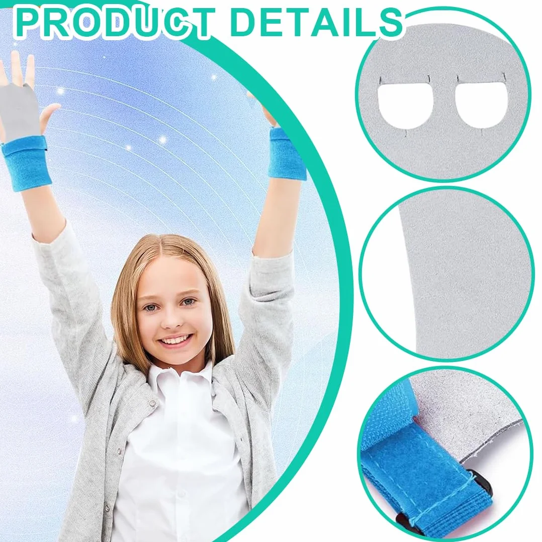 Set di Polsini Sportivi 2 Pezzi per Ginnastica Artistica Bambina, Trazioni, Bodybuilding, Fitness, Guanti Cross Training, S, Rosa + Blu