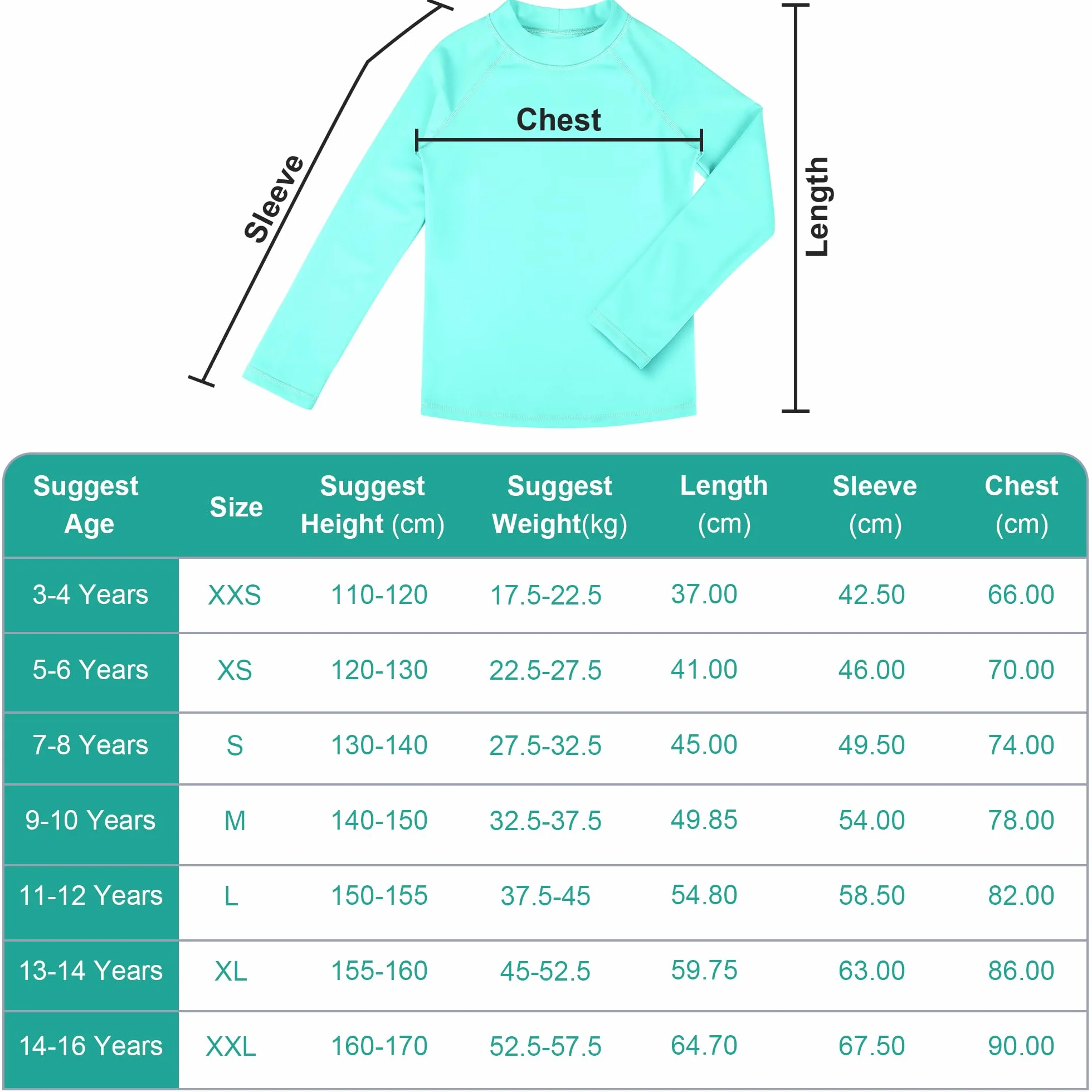 BIG ELEPHANT Costumi da Bagno (Pacco da 3) per Bambino Maglietta Nuoto Maniche UPF 50+ Lunghe per Ragazzi e Ragazze Rashguard