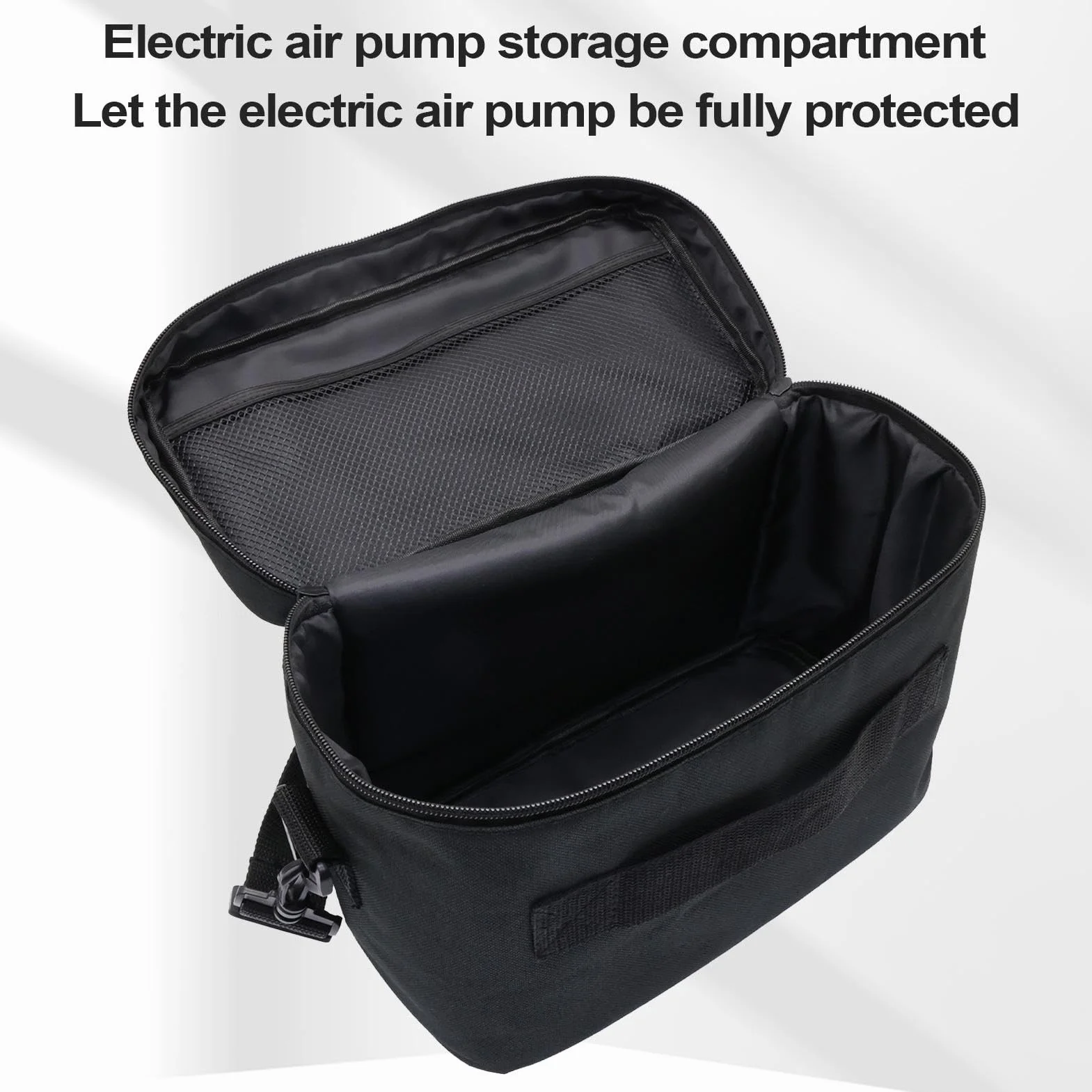 Borsa per pompa elettrica a tracolla, sacca per pompa a paddle, borsa di trasporto regolabile portatile