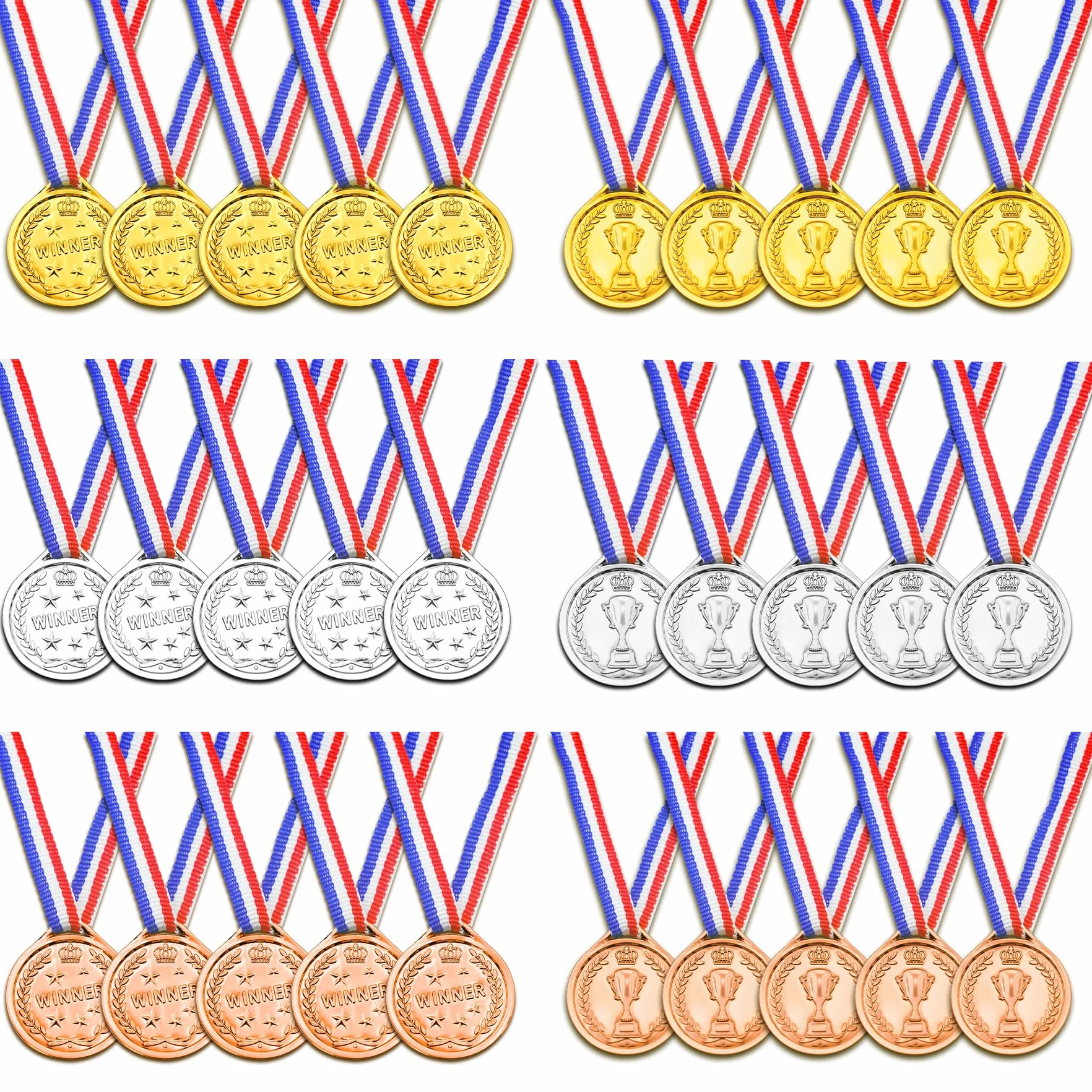 Medaglie Olimpiadi per Bambini 3,8 cm Brelet 30 sztuk
