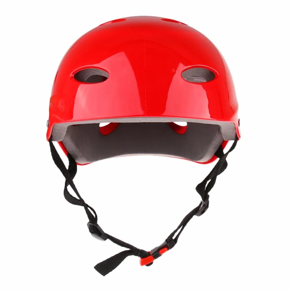 Casco di sicurezza Sport acquatici Wakeboard Kayak Canoa Barca Surf L Rosso