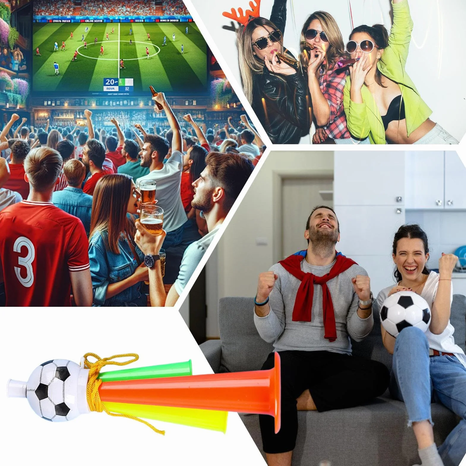 Trombe da stadio rumorose - Portatili a mano,Trombe sportive ad alto volume,Per le cerimonie di laurea, le sfilate, le feste, le gare scolastiche, le celebrazioni e le competizioni nautiche