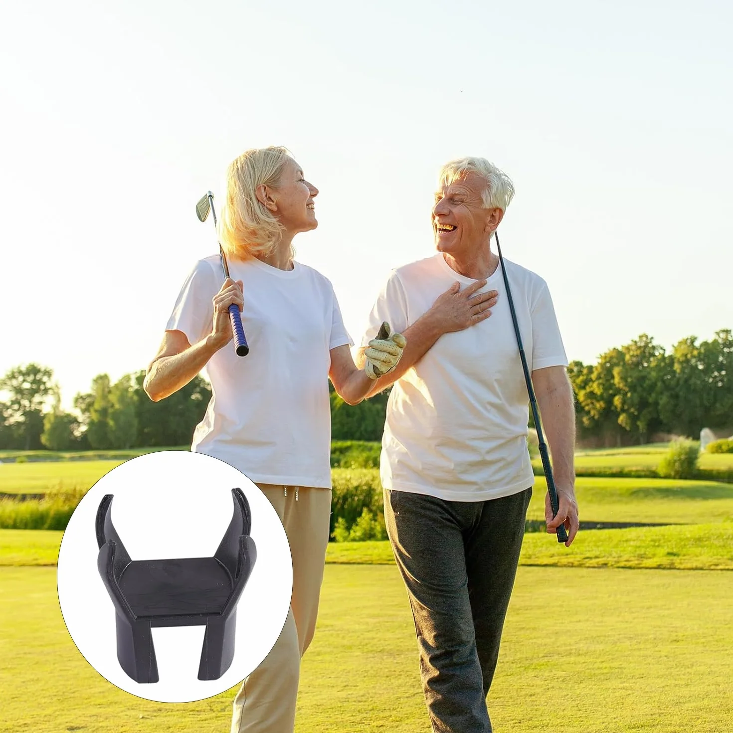 Pezzi Raccogli-Palline da Golf - Strumento a 4 Artigli con Attacco Putter per Raccolta Facile