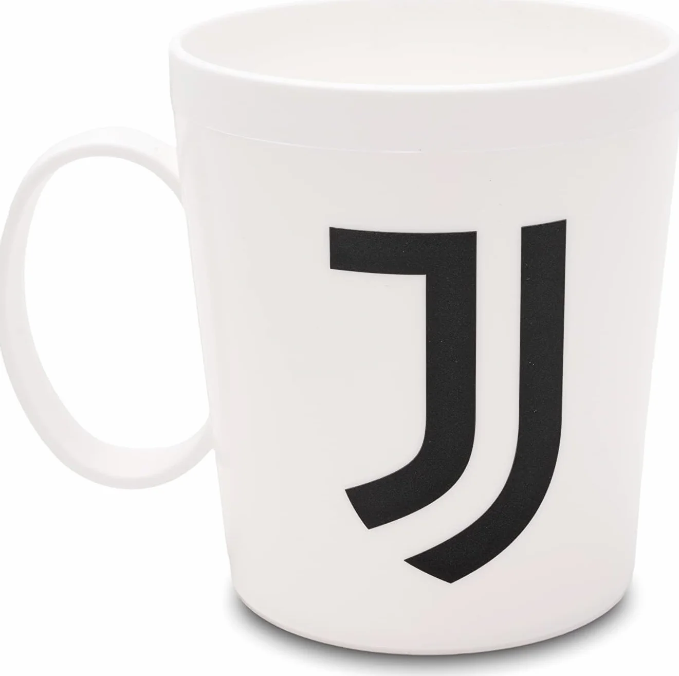 ILS I LOVE SHOPPING Tazza Ufficiale Bicchiere in plastica 360ml per Microonde con manico Tifoso BPA-free Made in Italy JUVENTUS
