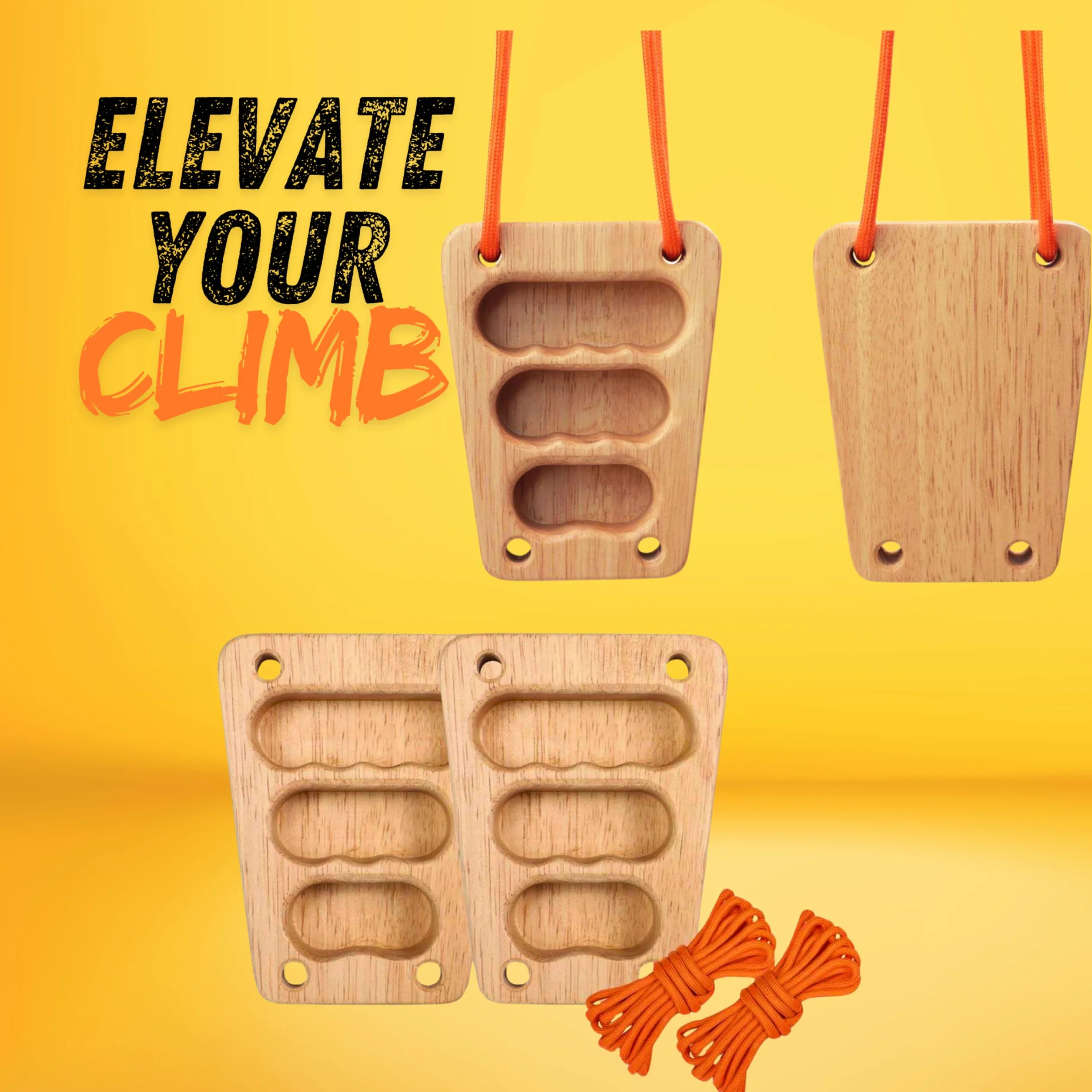 Hangboard Trave Arrampicata Allenamento Portatile Legno Prese Multiple Forza Resistenza Grip