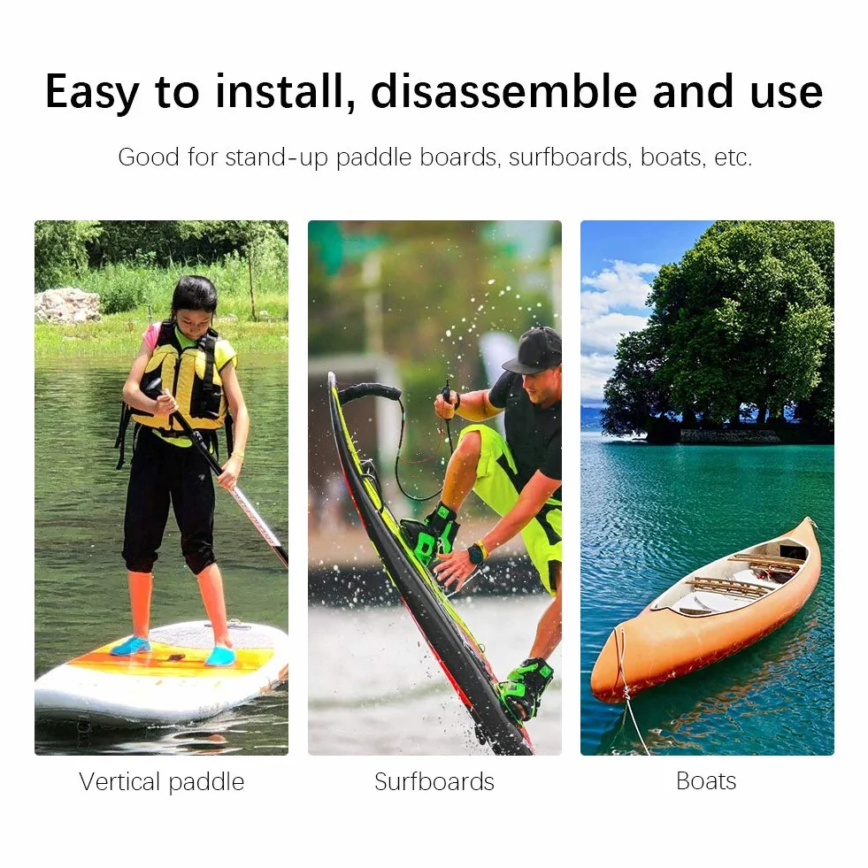 VGEBY Foro di sfiato per tavola da surf in PVC 2 Pezzi, Presa d'aria automatica impermeabile per paddle board SUP barca (Nero)