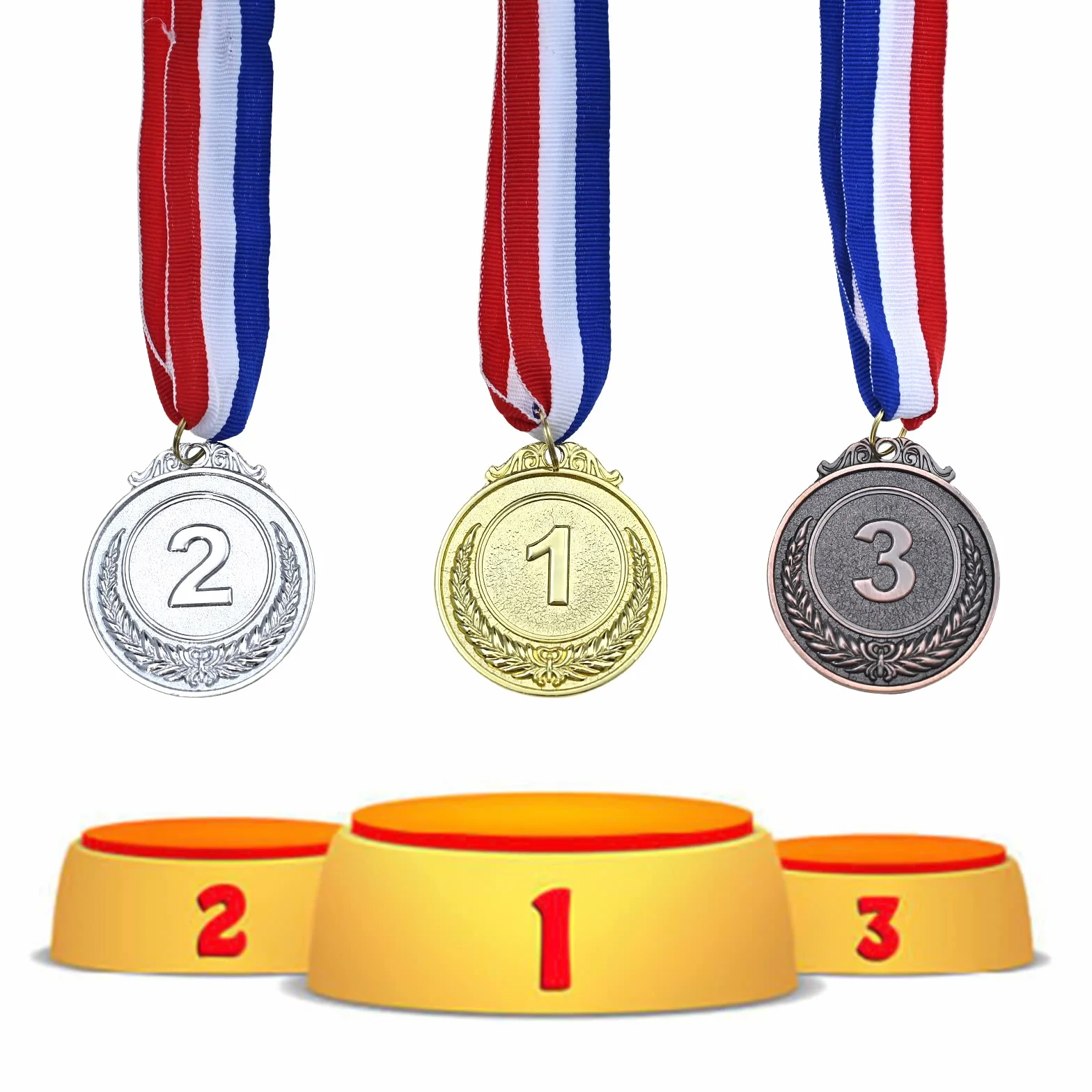 GOLDGE 3 Medaglie Oro Argento Bronzo per Bambini Giochi Sport Premi Concorso