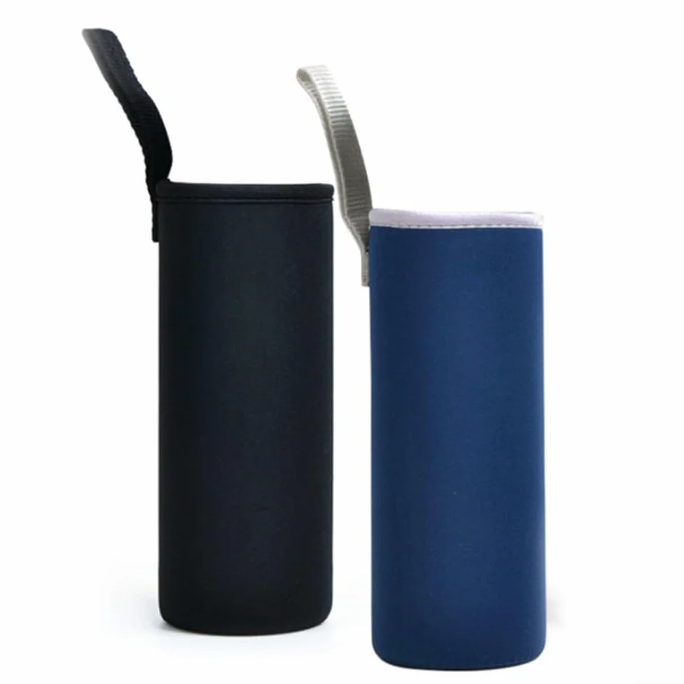 Fodera termica in neoprene per bottiglia d'acqua 1000 ml nero