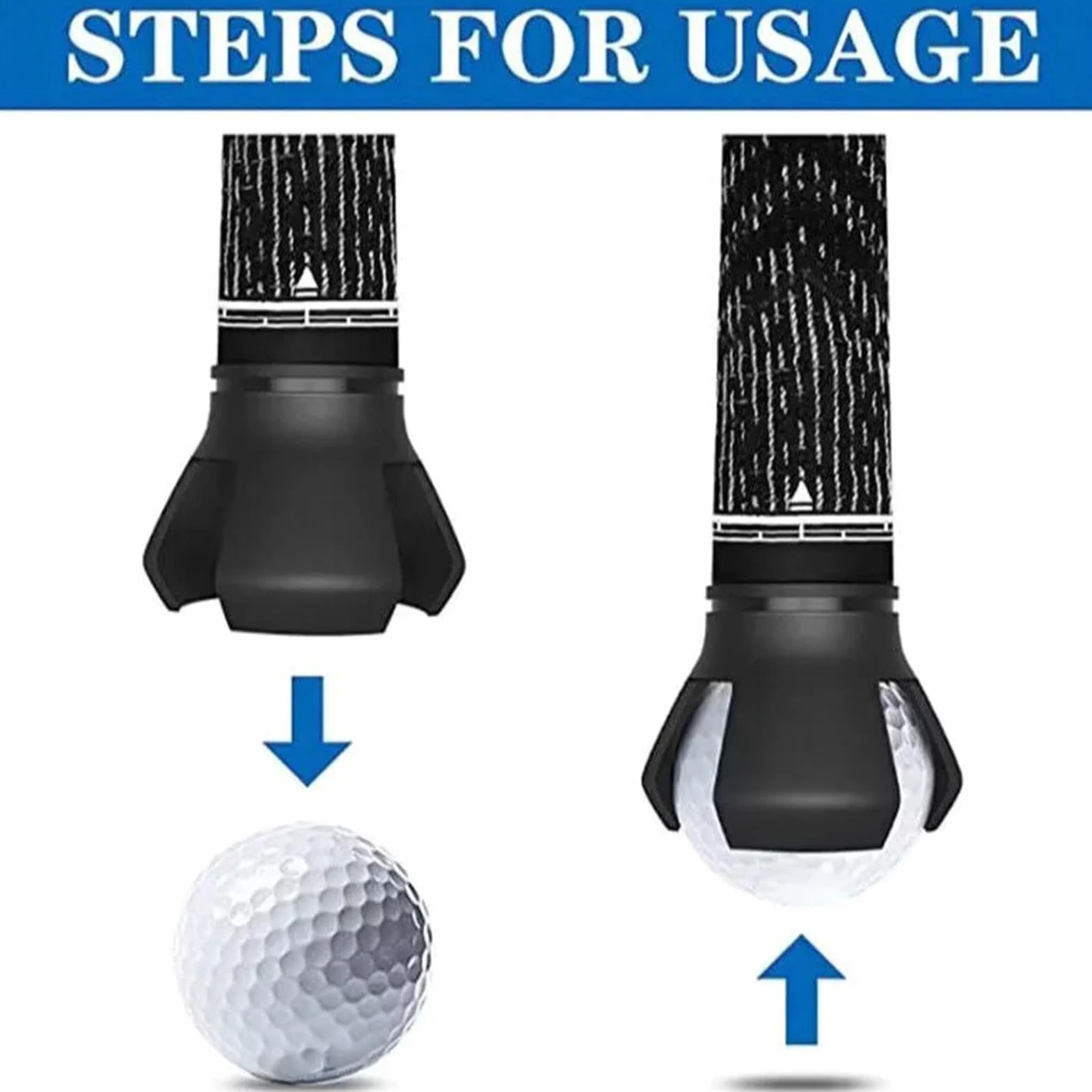 Strumento Portatile per Raccogliere Palline da Golf per Putter, Accessorio Allenamento