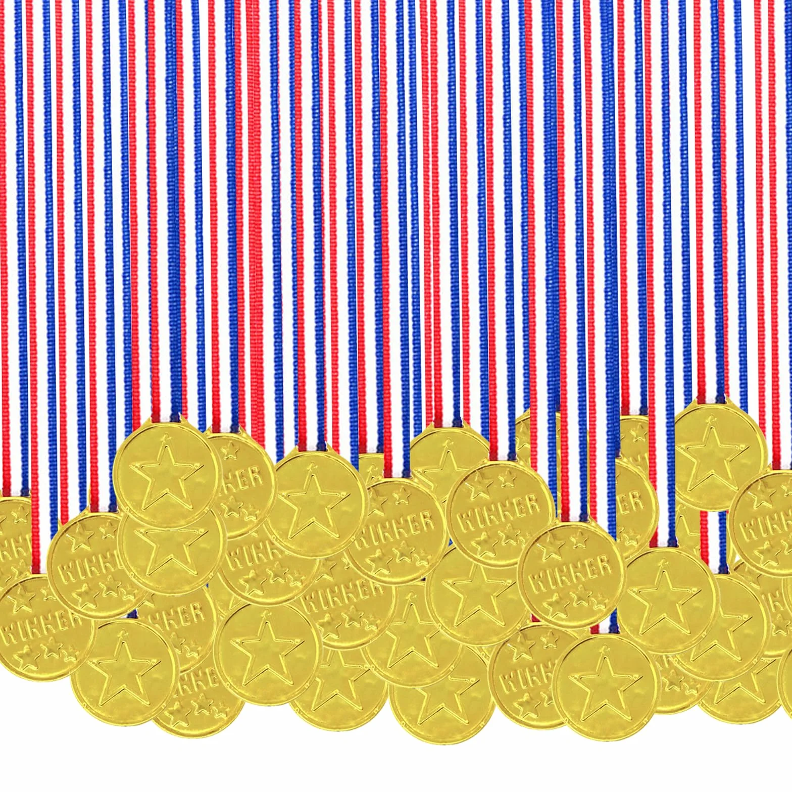 Medaglie sportive per bambini: set di medaglie d'oro per feste e premi