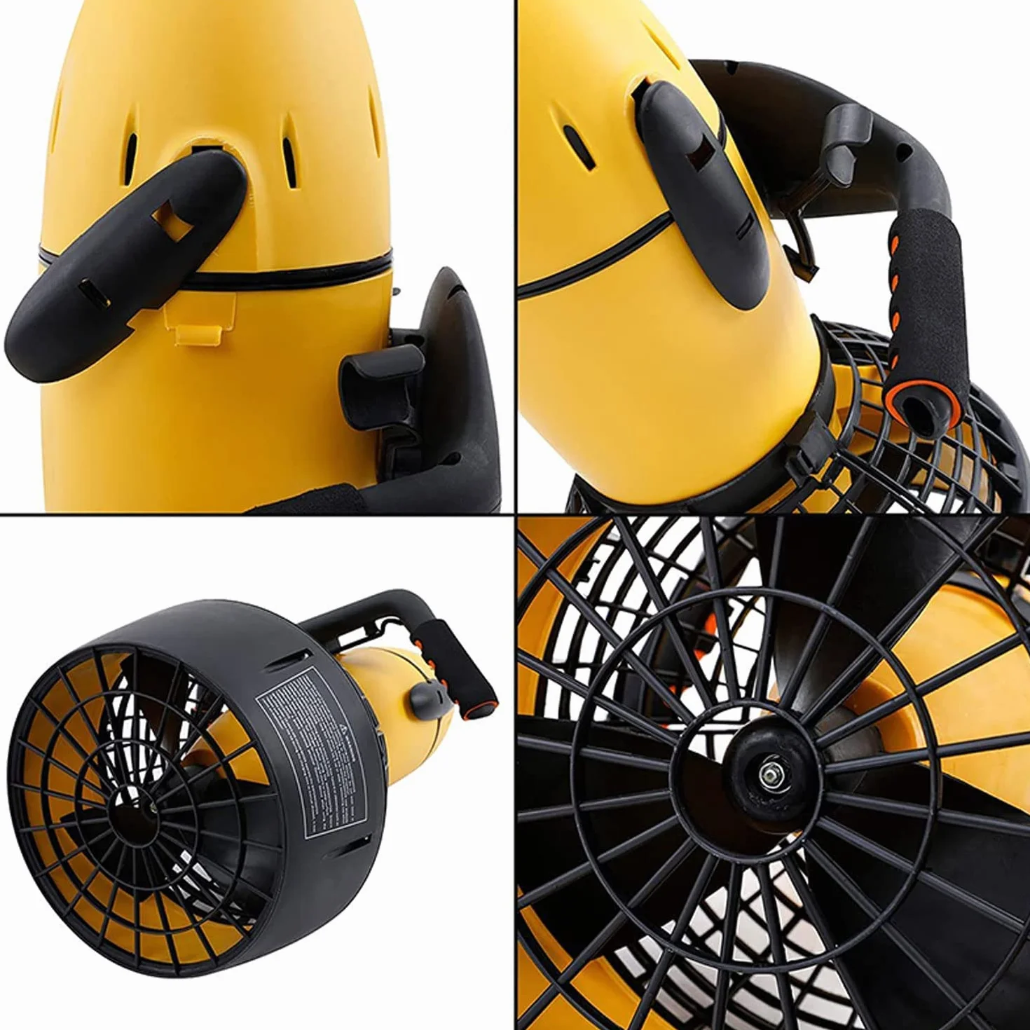 Underwater Sea Scooter 300W 3.7mph Elica ad Acqua a Doppia velocità per Immersioni subacquee Snorkeling