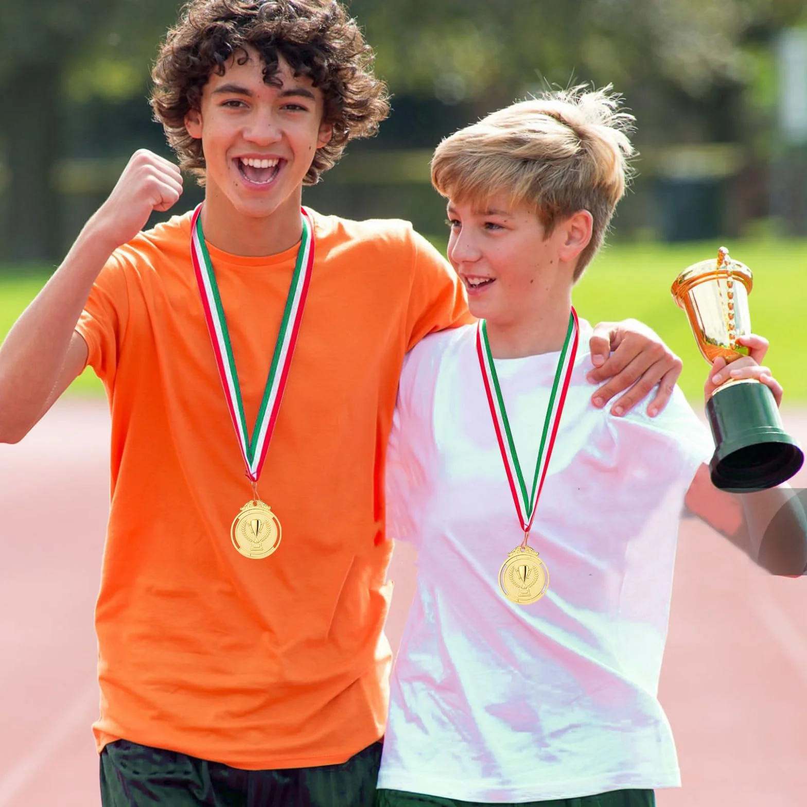 GeeRic 30pz Nastri per Medaglie con Gancio, Clip Collo, per Sport Festa Scuola