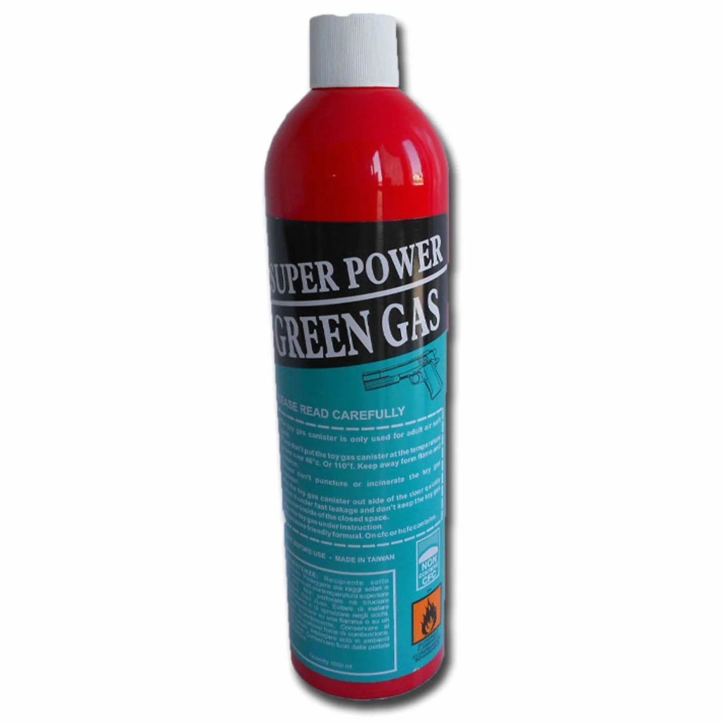 BOMBOLETTA BOMBOLA RICARICA GREEN GAS SUPER POWER PER SOFTAIR 1000ML