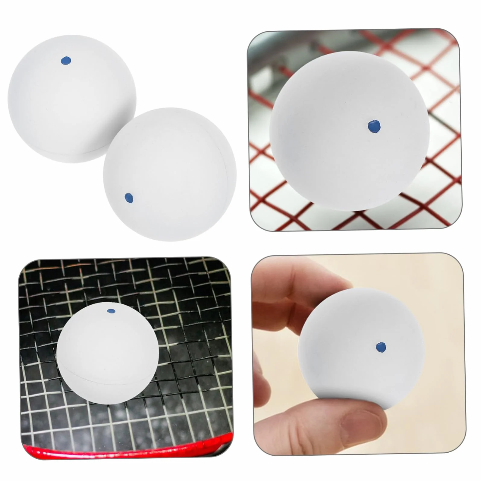KOMBIUDA Palline da Squash in Gomma 2 da Allenamento per Squash Resistente