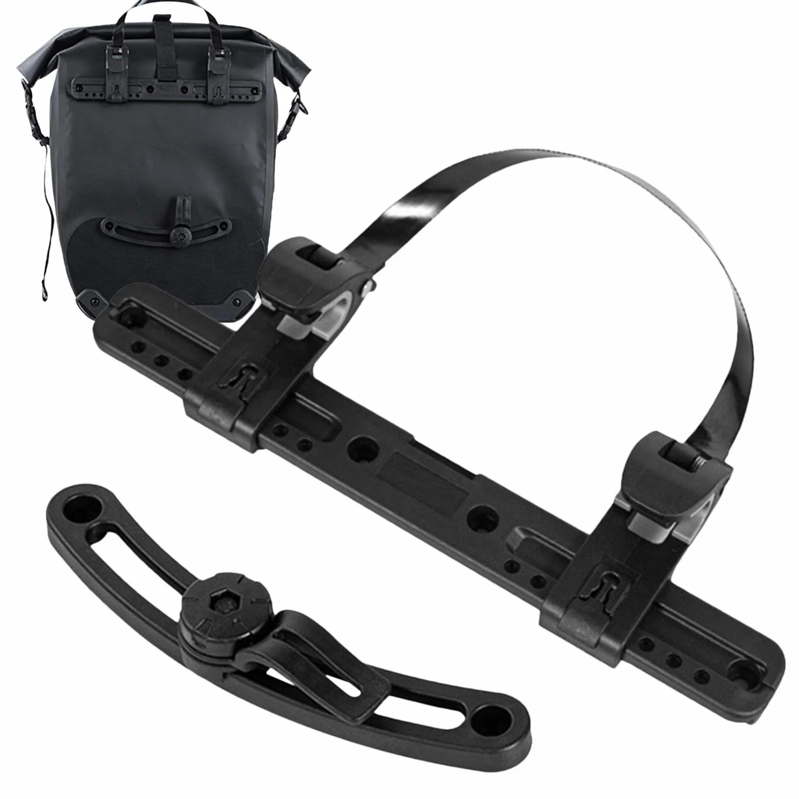 TAYSTE Borsa Laterale per Bicicletta, Clip per Fibbia 360 Gradi, Ricambio Resistente