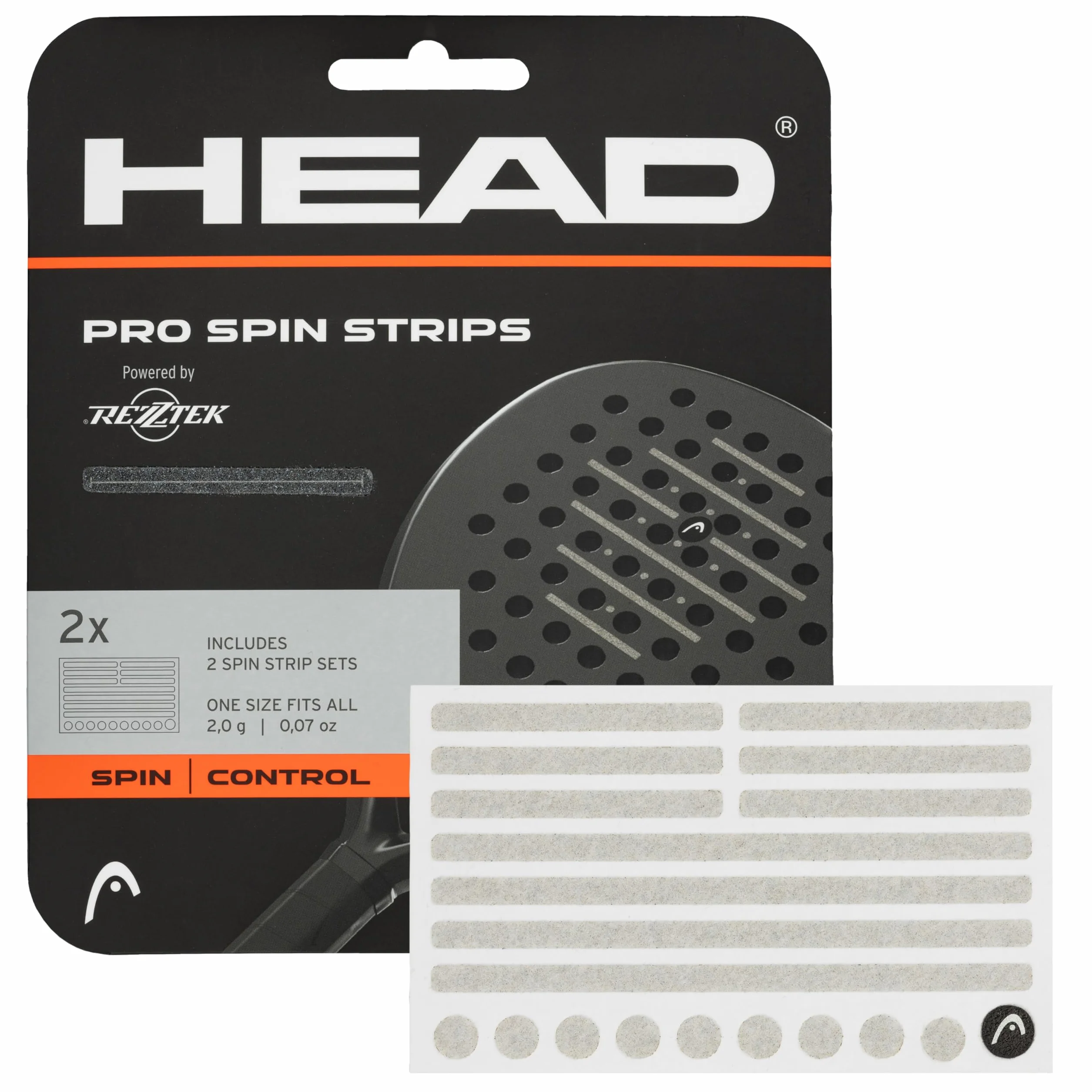 Rezztek Pro Spin Strips per Racchetta da Padel – Accessorio per Migliorare Giro e Controllo