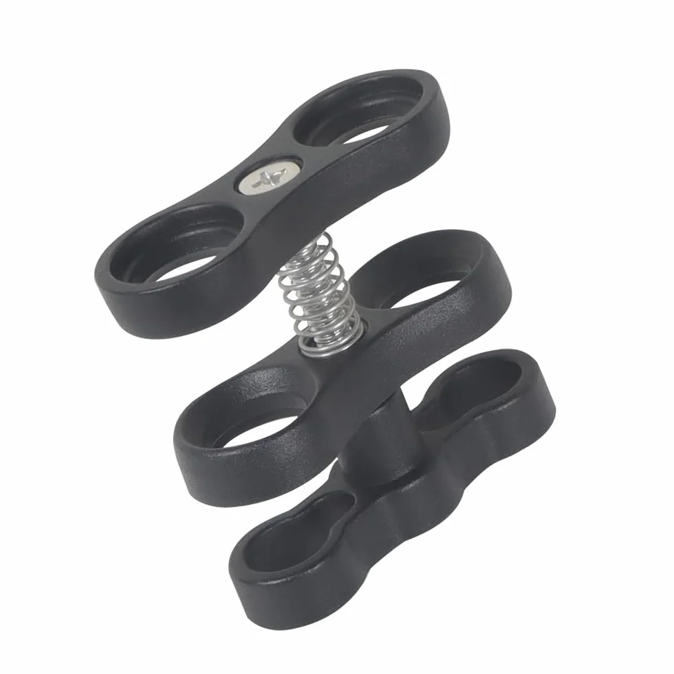 Morsetto per Luce Subacquea in Lega di Alluminio con Giunto sferico, 2 PCS