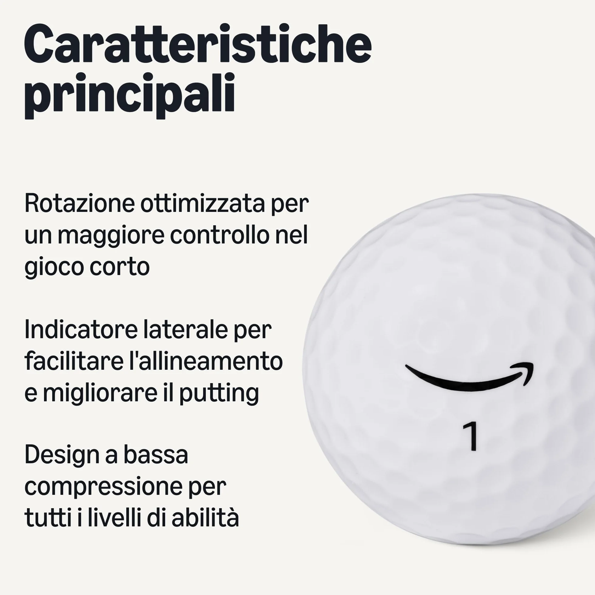 Amazon Basics Palline da Golf Core Soft, Confezione da 12