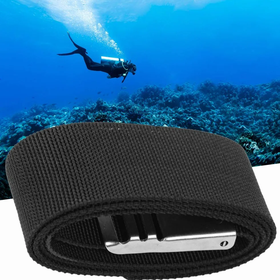 Cintura per immersione a sgancio rapido regolabile per subacquea, snorkeling, apnea