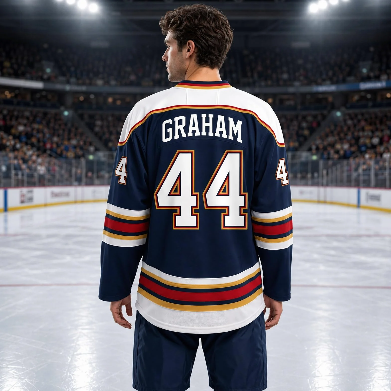 Campus Briar U Hockey Jersey Graham 44 Logan 22 Tucker 46 di Laurentis 66 Vneck Sportivo Streetwear Unisex Manica Lunga