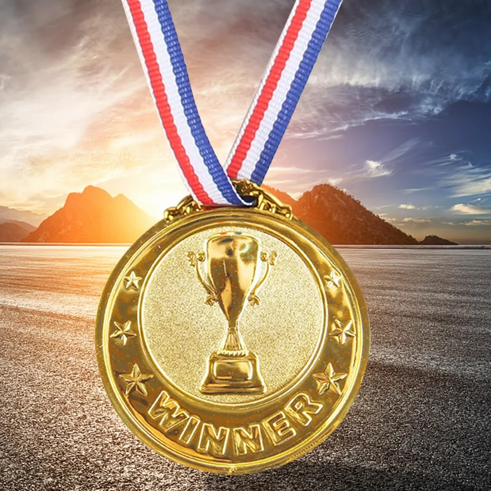 Medaglia Premio Competizione Calcistica Oro Argento Bronzo Souvenir Vincitore