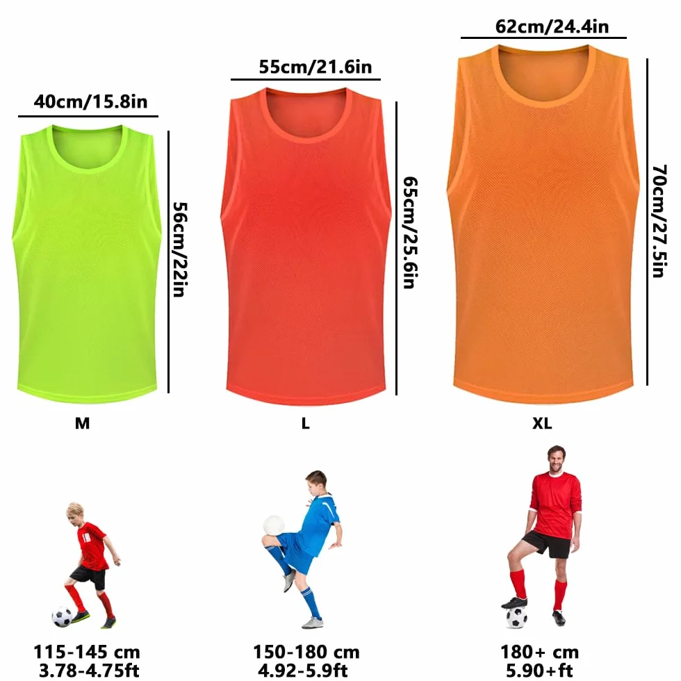 Pettorine Allenamento Squadre Calcio Basket Gilet Traspirante Mesh