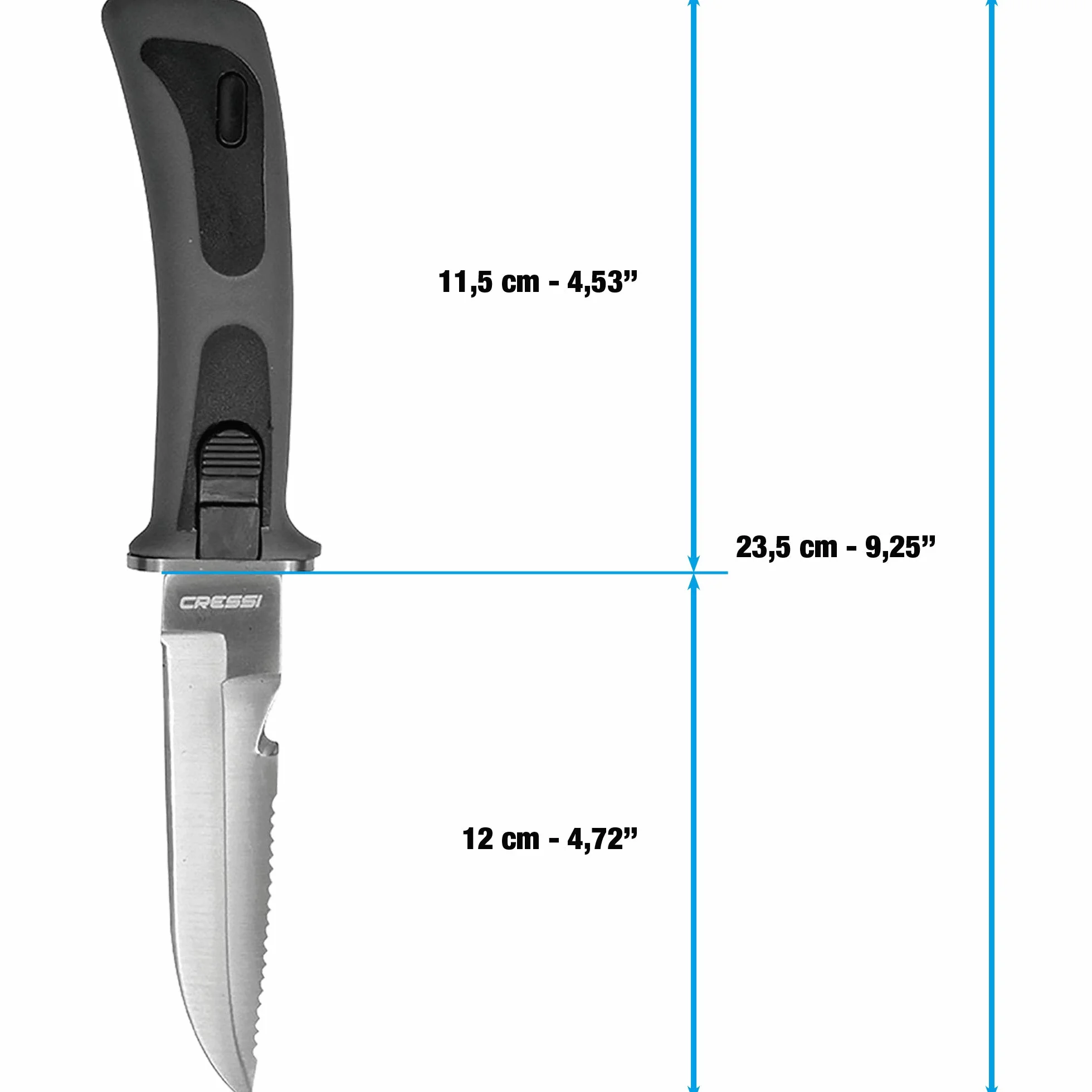Cressi Vigo Knife Coltello Subacqueo Professionale per Immersioni Apnea