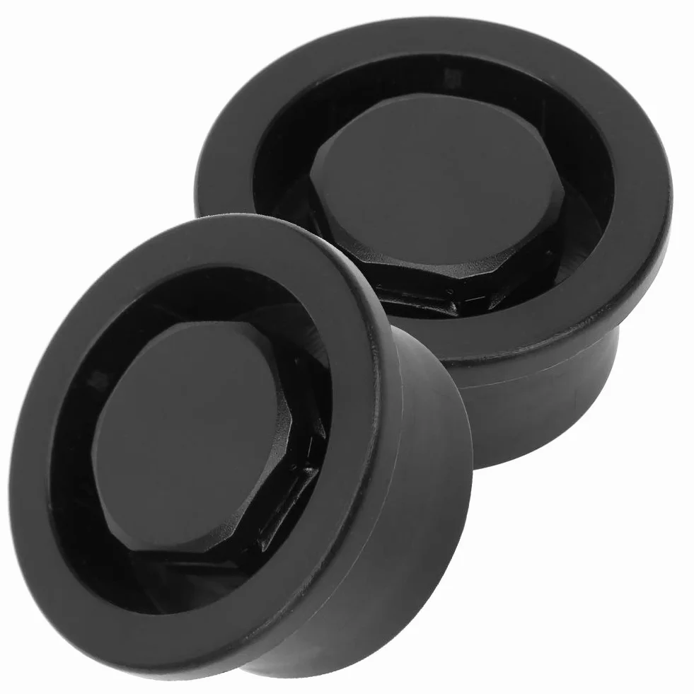 VGEBY Foro di sfiato per tavola da surf in PVC 2 Pezzi, Presa d'aria automatica impermeabile per paddle board SUP barca (Nero)