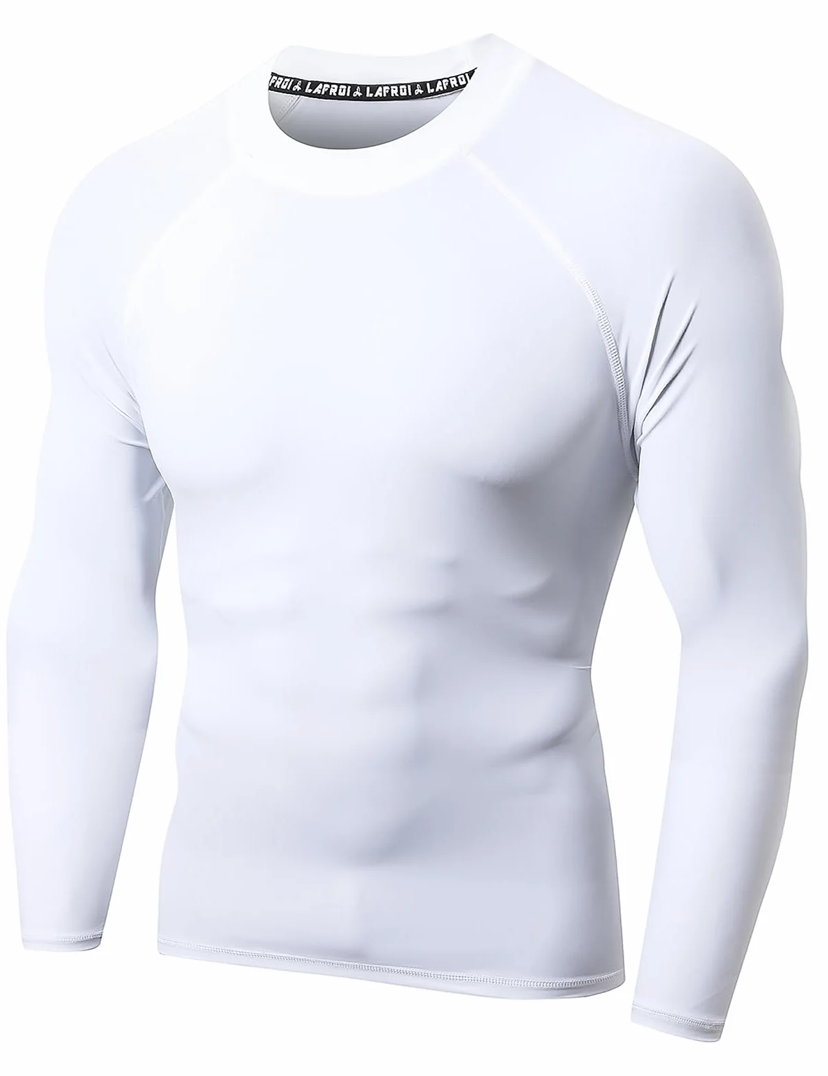 LAFROI Maglietta a Maniche Lunghe da Uomo UPF 50+, Compressione, BJJ, Nuoto, Rashguard
