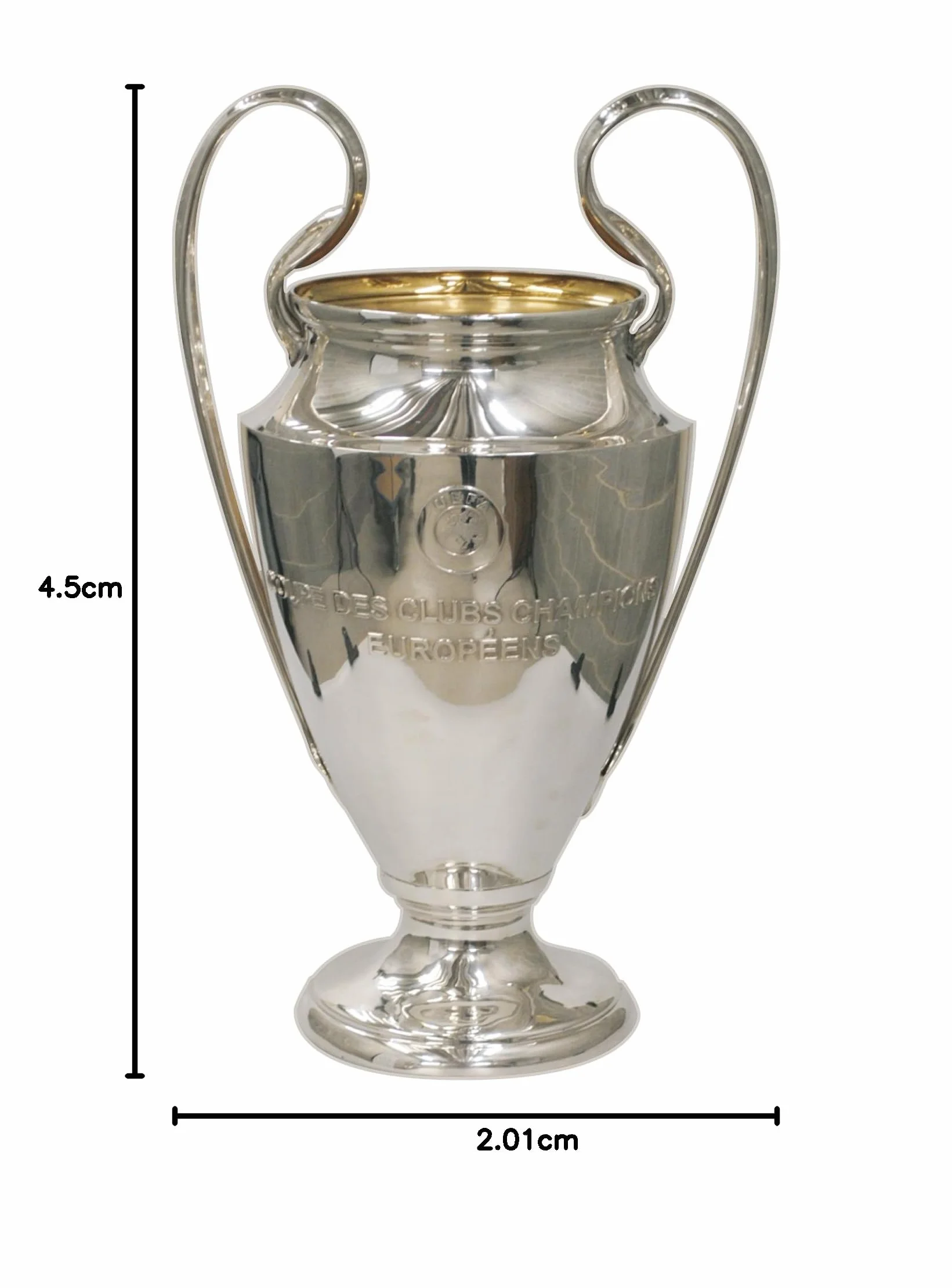 UEFA Champions League Trofeo Riproduzione 45mm Multi Colore